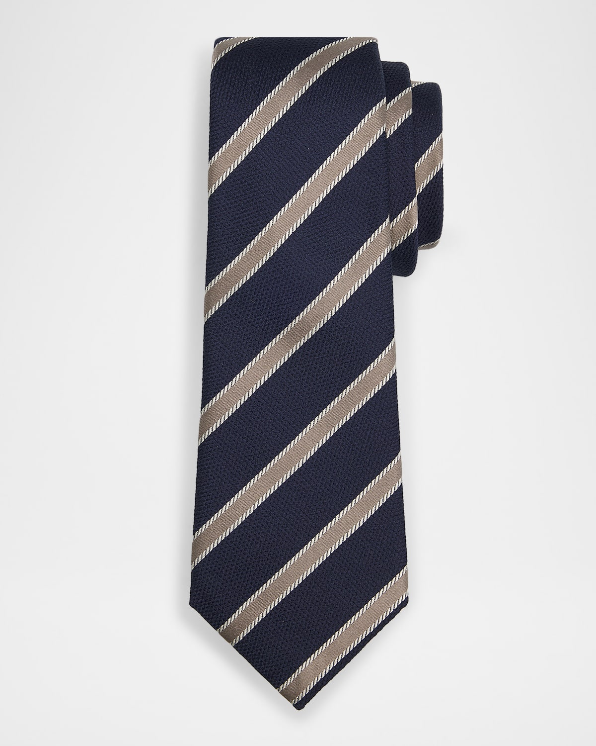Giorgio Armani Men 's Woven Stripe Silk Tie