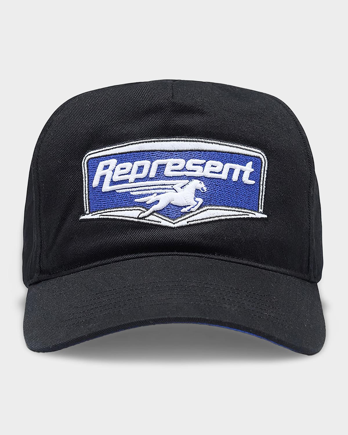 Represent Men & Apos;s Nothing Tougher Cotton Twill Baseball Cap In Jet Black