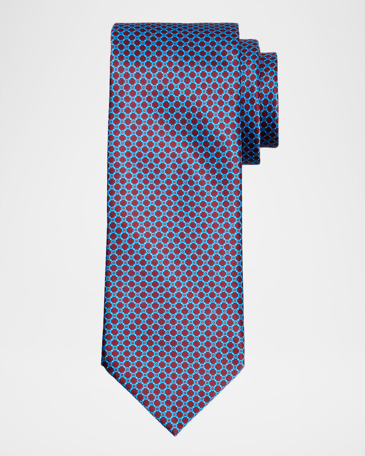 Stefano Ricci Men 's Geometric-Link Silk Tie