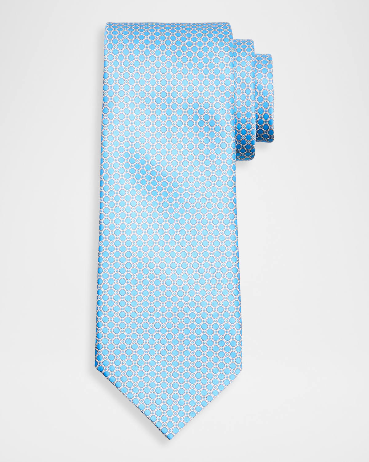 Stefano Ricci Men 's Geometric-Link Silk Tie | Thumbnail 4