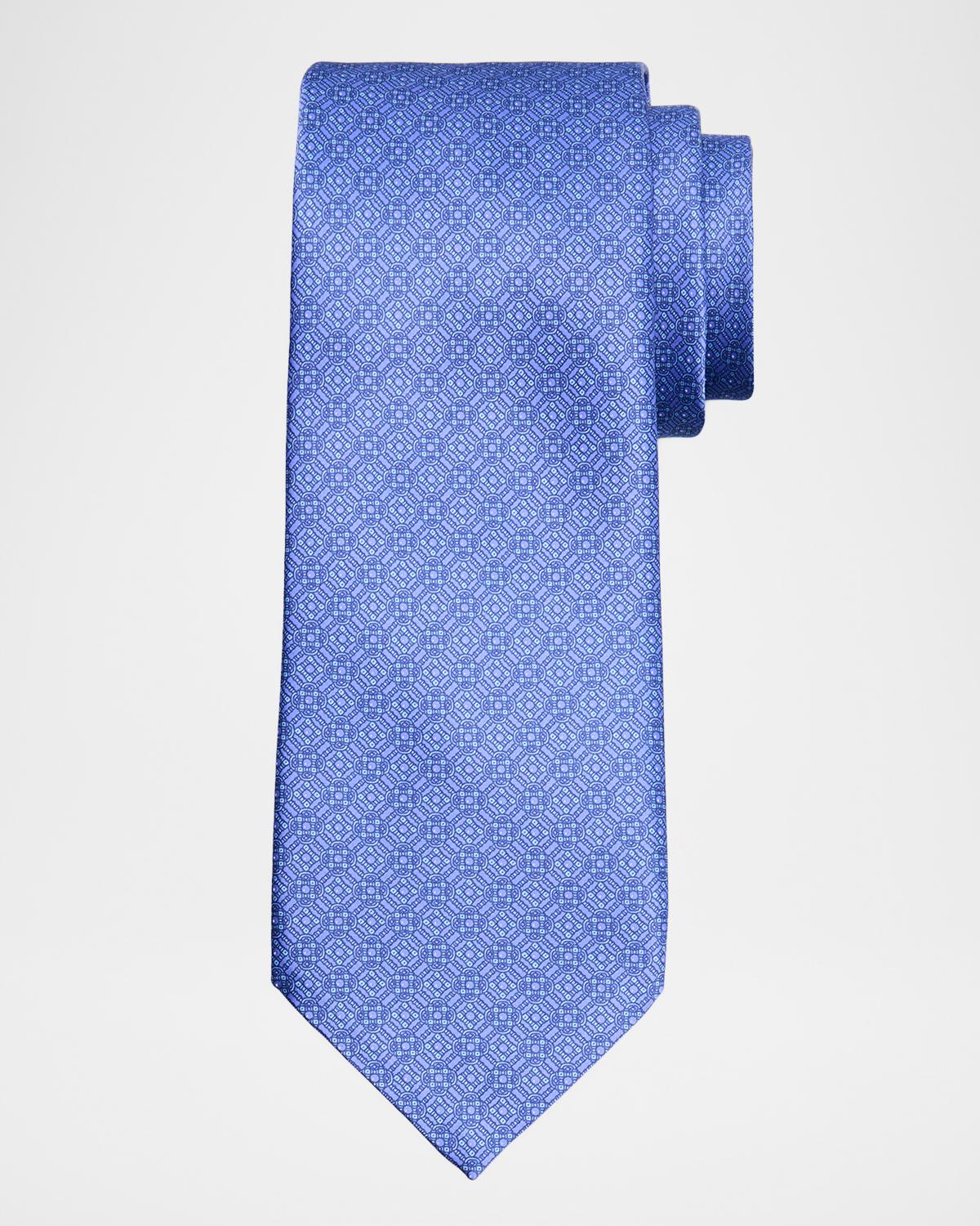 Stefano Ricci Men's Tonal Mosaic Link Silk Tie