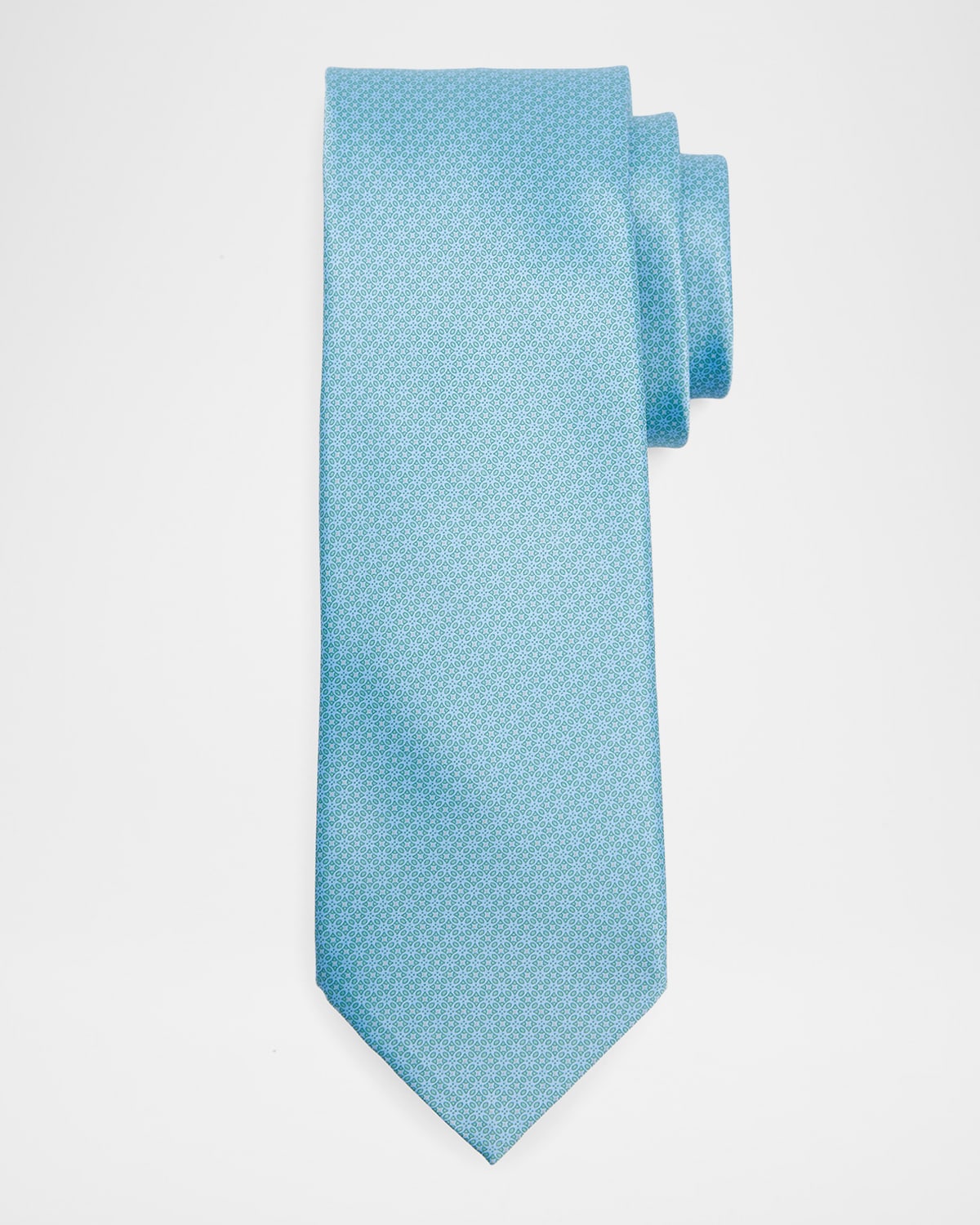 Stefano Ricci Men 's Floral Grid Silk Tie | Thumbnail 4 Stefano Ricci Men 's Floral Grid Silk Tie | Thumbnail 4