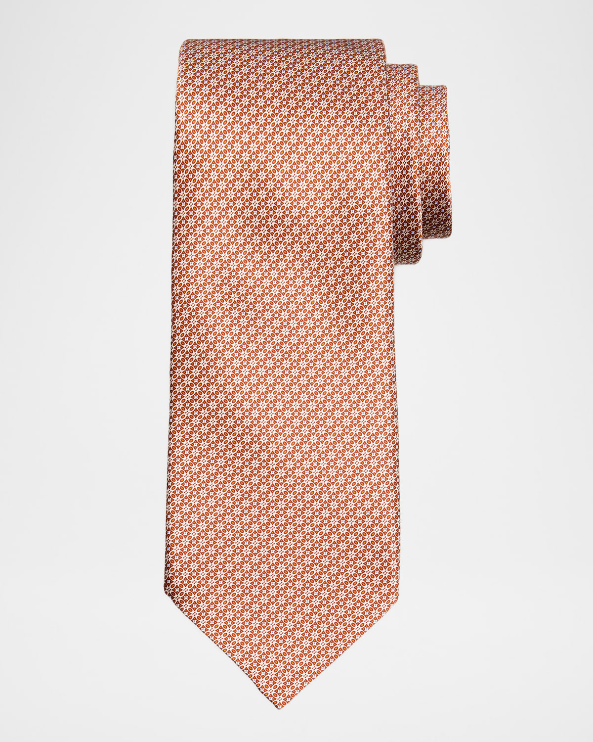 Stefano Ricci Men 's Floral Grid Silk Tie | Thumbnail 4