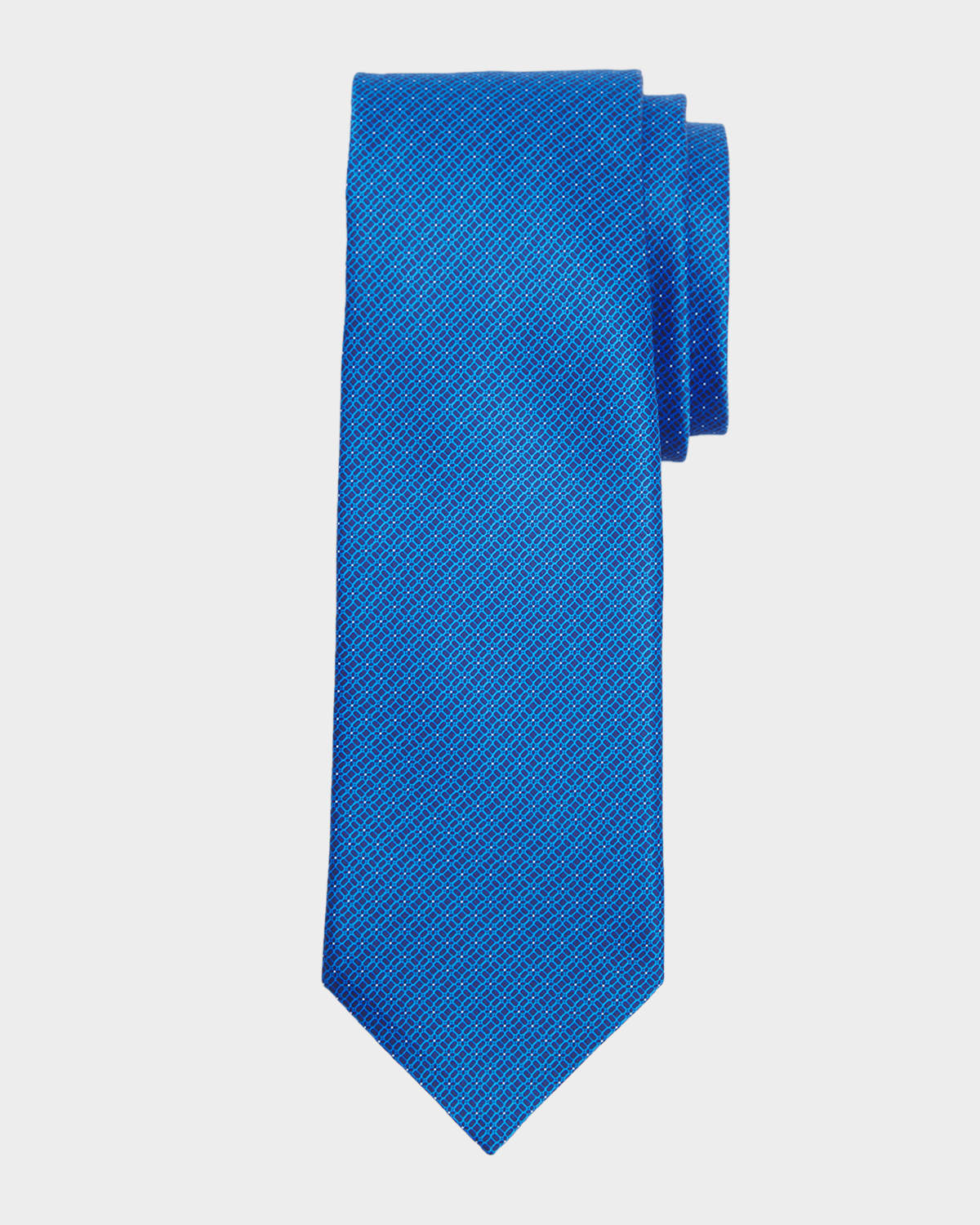 Stefano Ricci Men 's Dotted Floral Silk Tie | Thumbnail 4