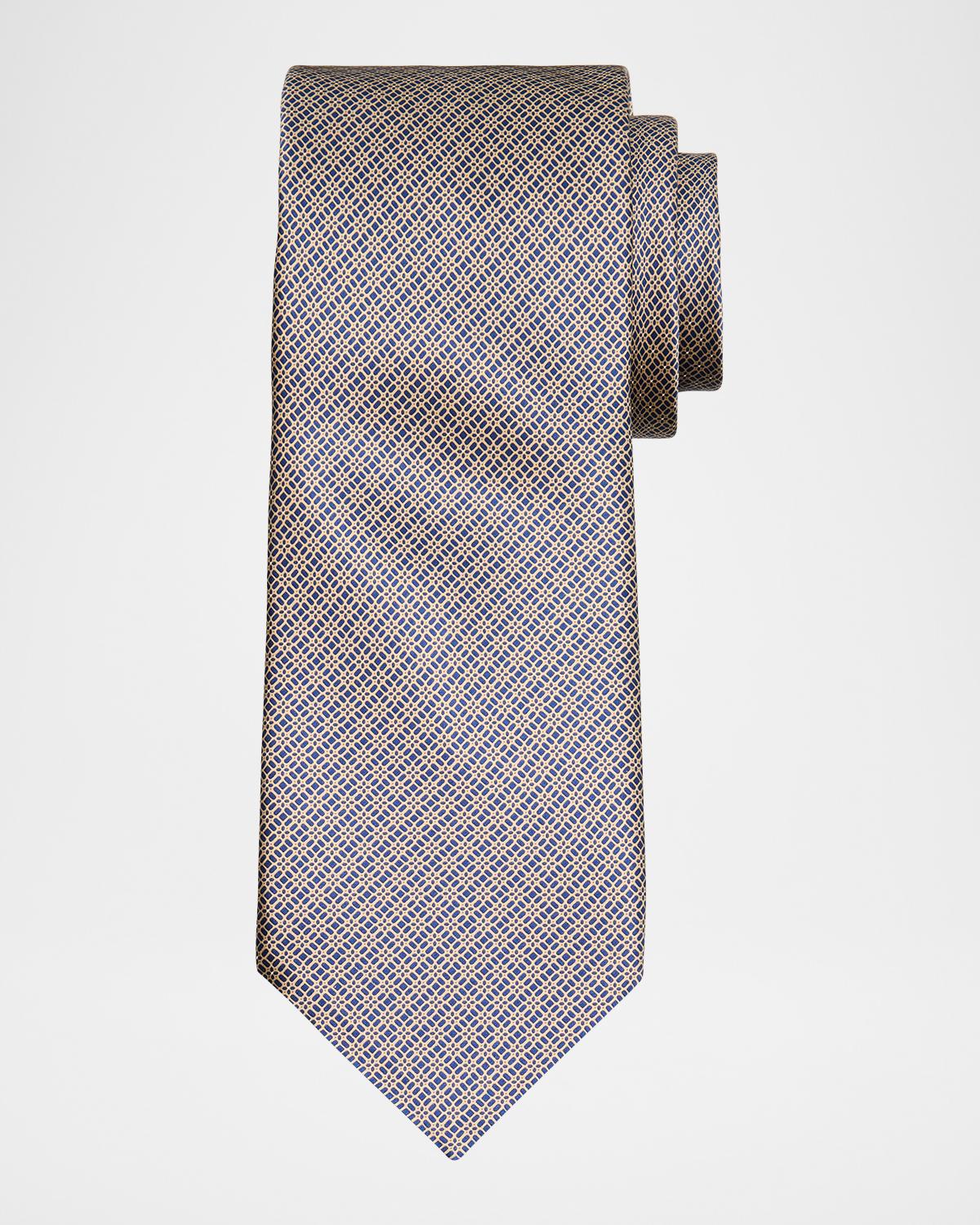 Stefano Ricci Men's Dotted Floral Silk Tie