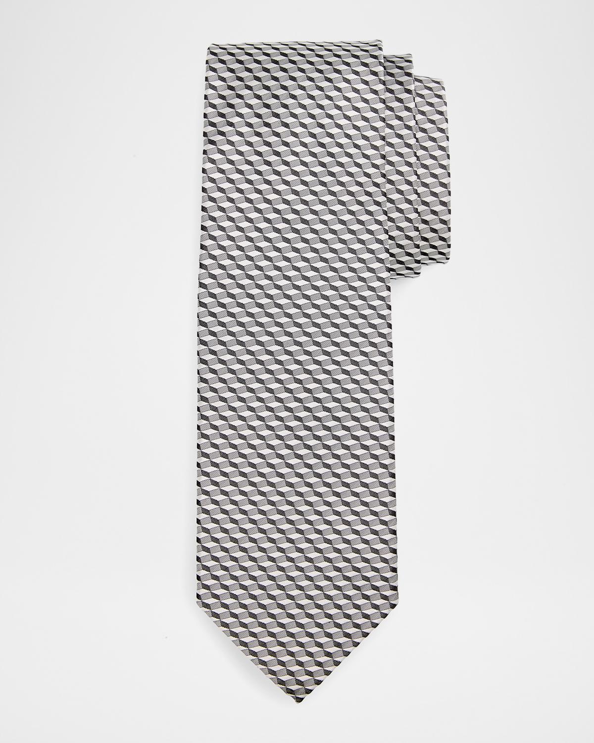 Stefano Ricci Men's Woven Geometric Silk Tie