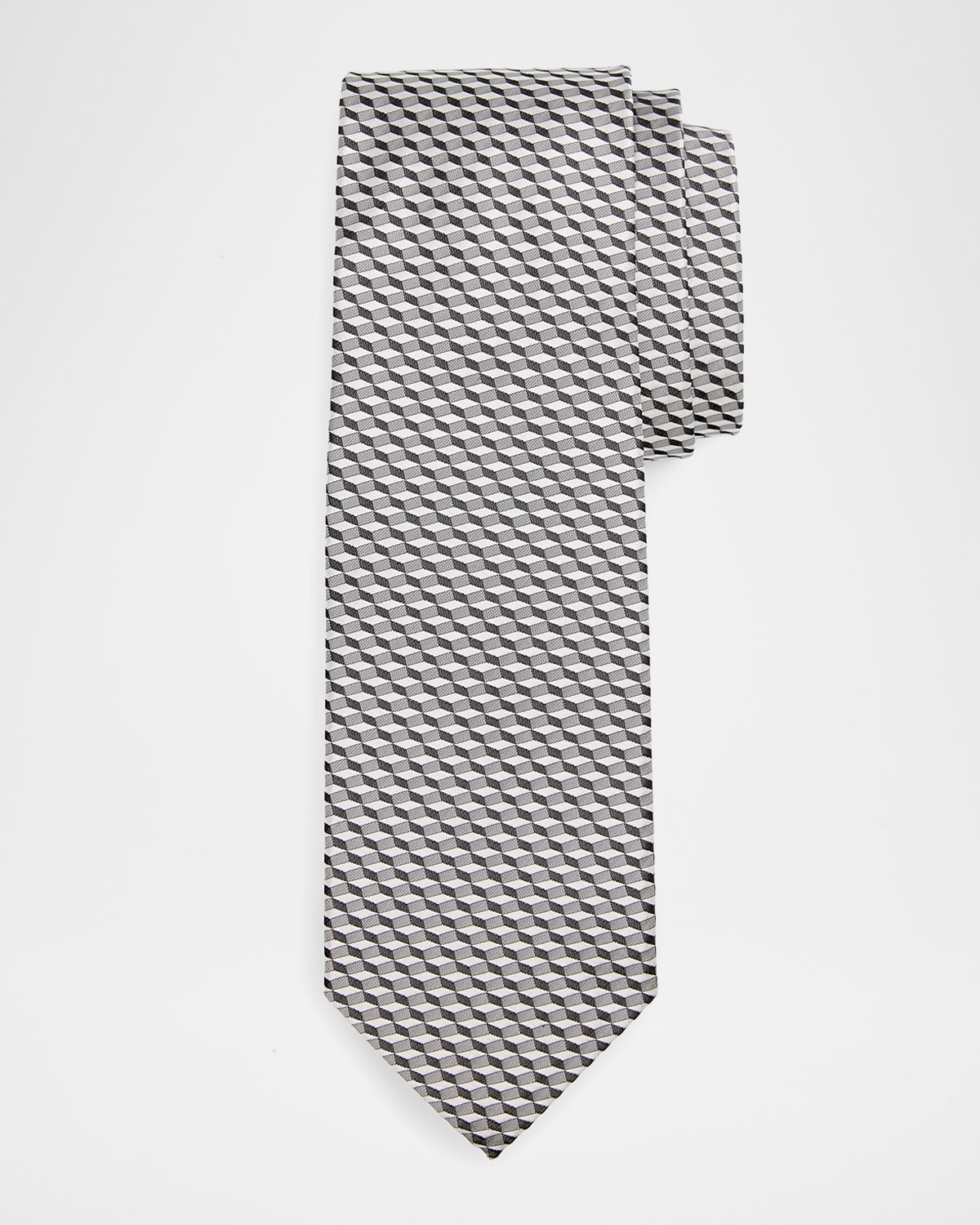 Stefano Ricci Men 's Woven Geometric Silk Tie | Thumbnail 4 Stefano Ricci Men 's Woven Geometric Silk Tie | Thumbnail 4