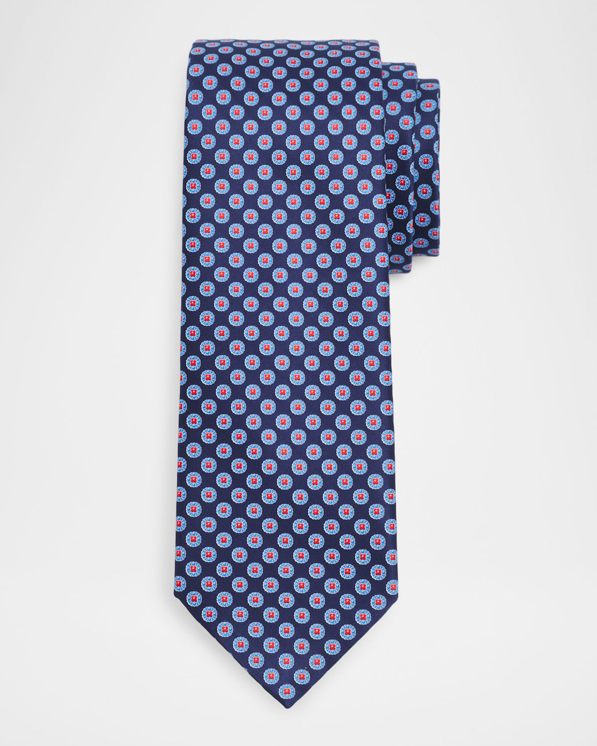 Stefano Ricci Men 's Floral-Circle Silk Tie