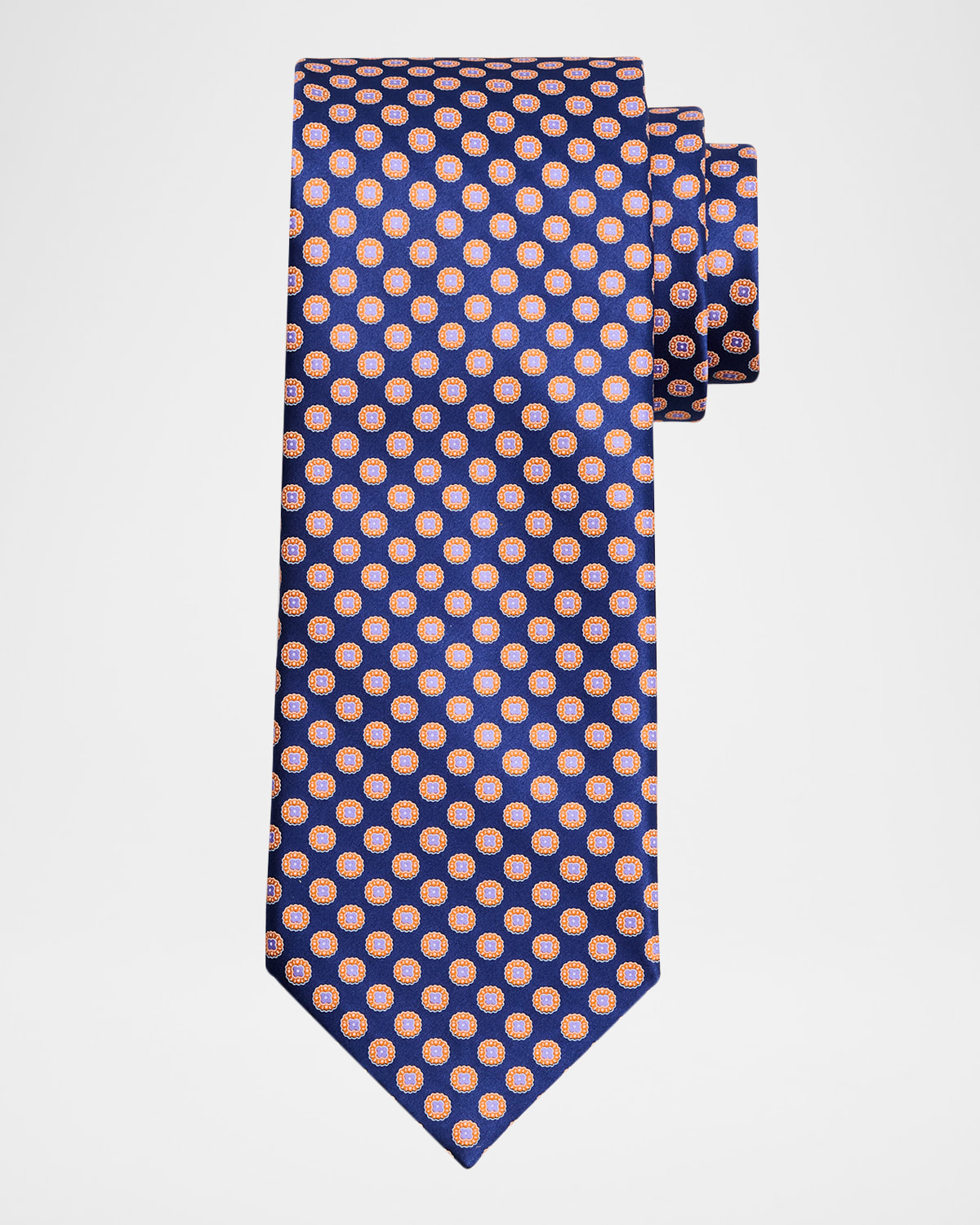 Stefano Ricci Men 's Floral-Circle Silk Tie | Thumbnail 4