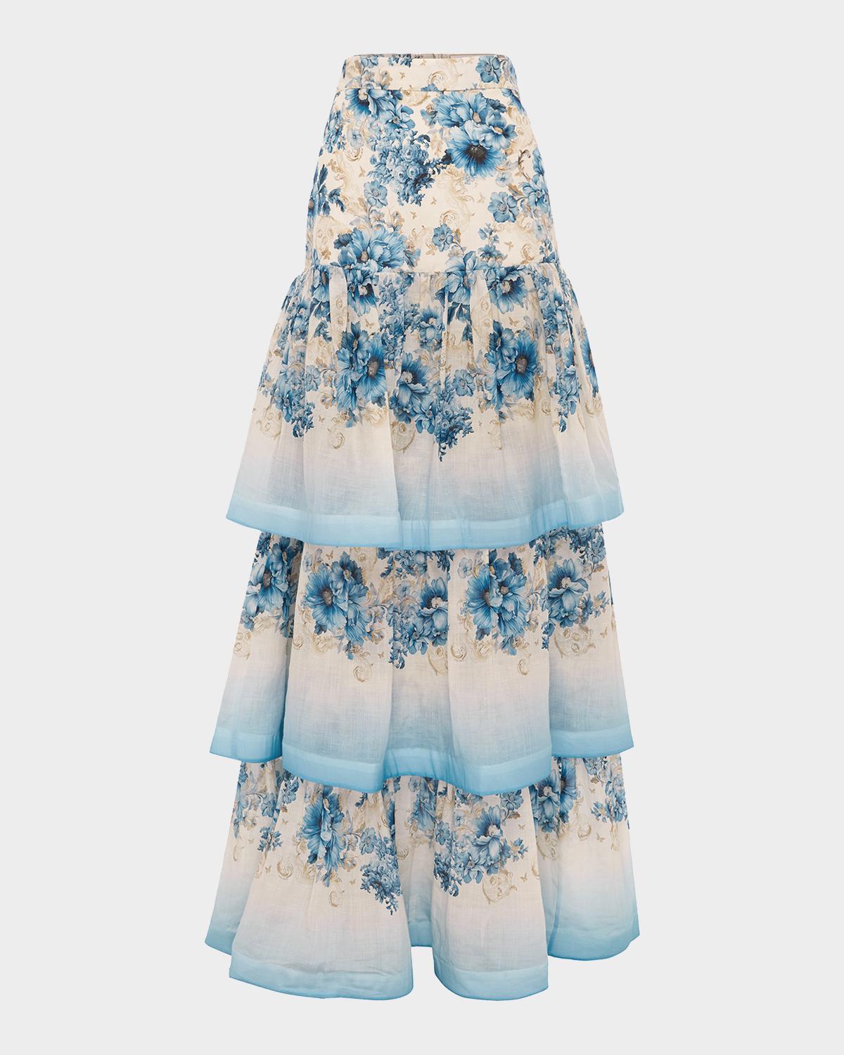 Aqua Blu Australia Celeste Belted Maxi Skirt