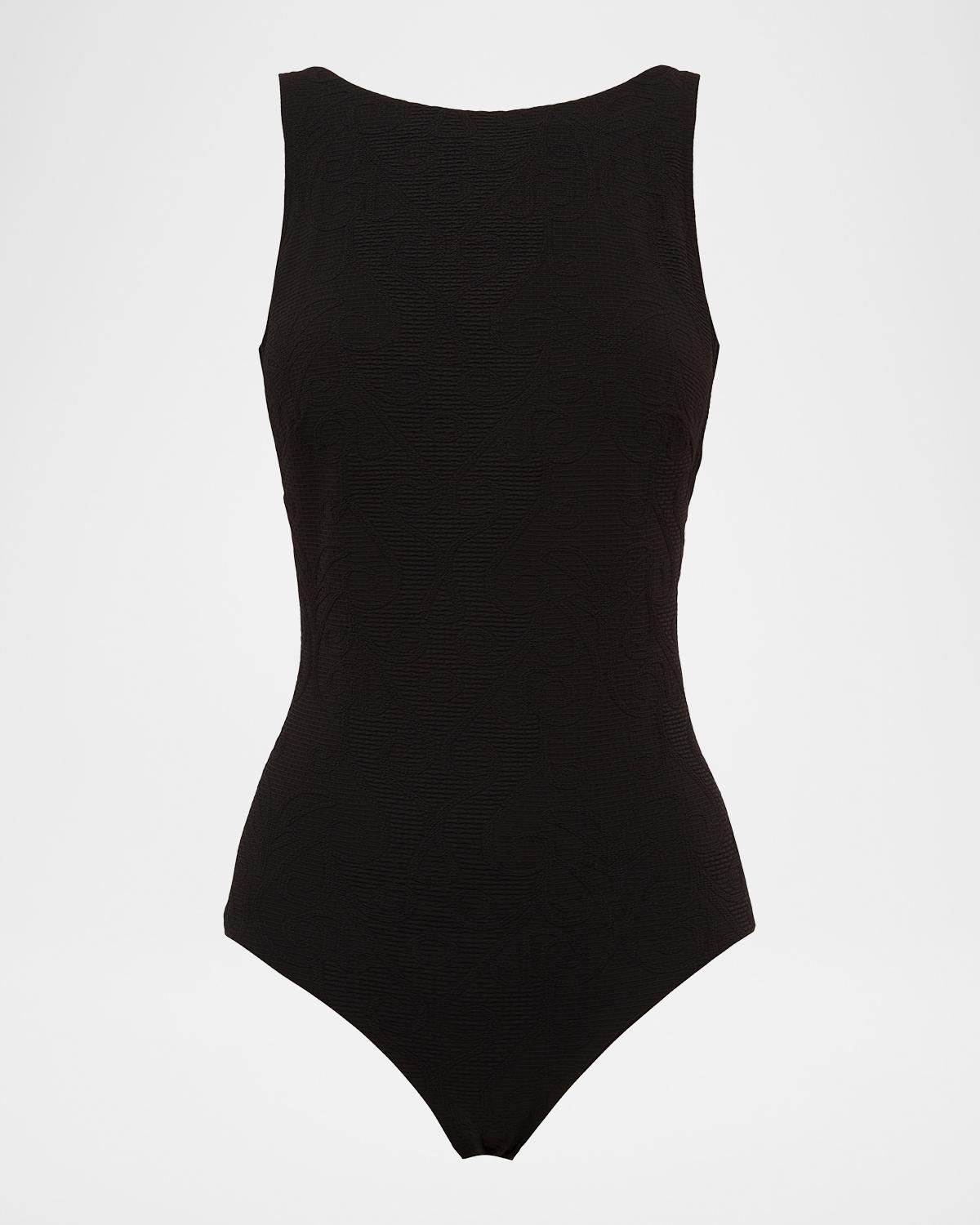 Aqua Blu Australia Julia Embossed One-Piece Swimsuit