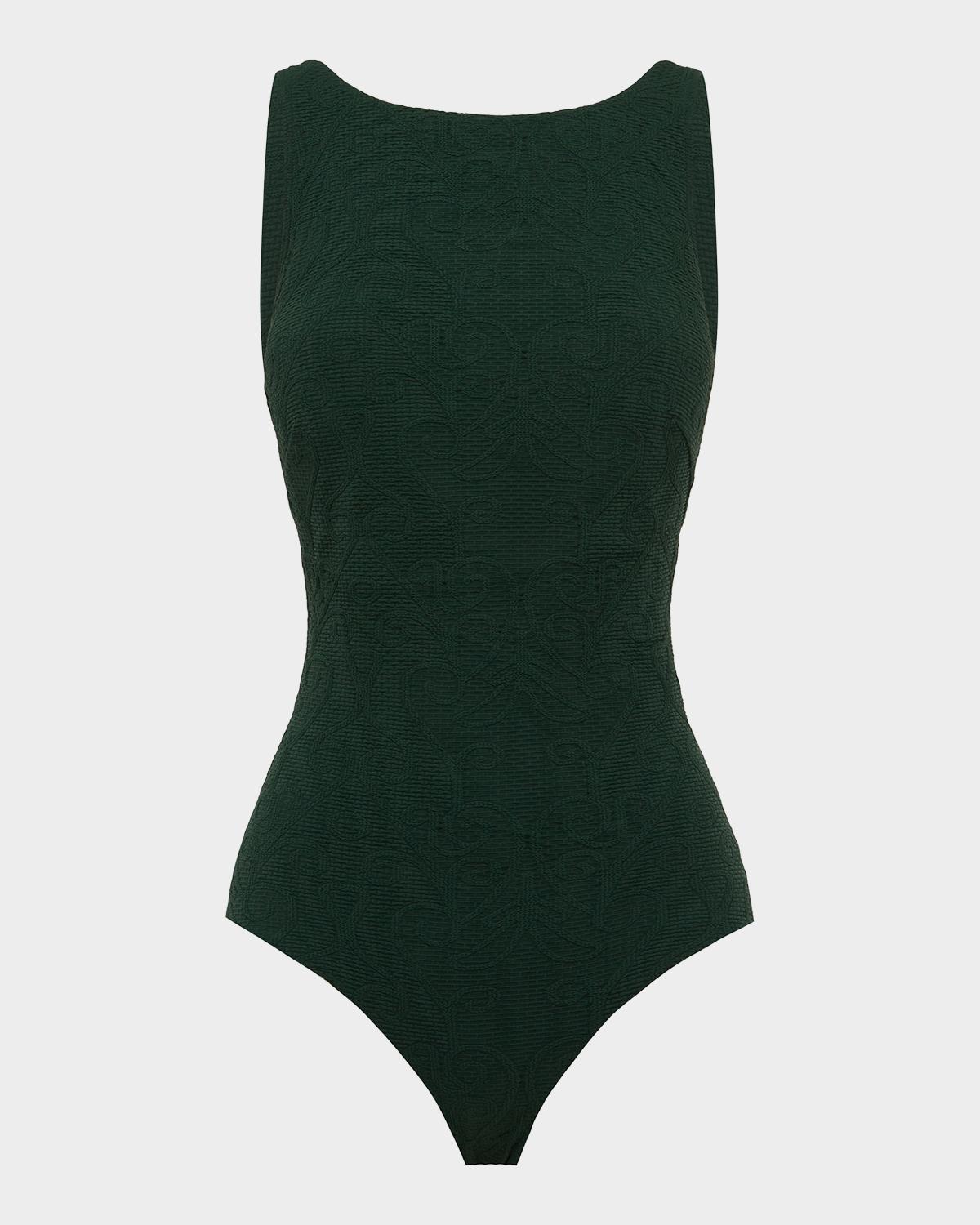 Aqua Blu Australia Julia Embossed One-Piece Swimsuit