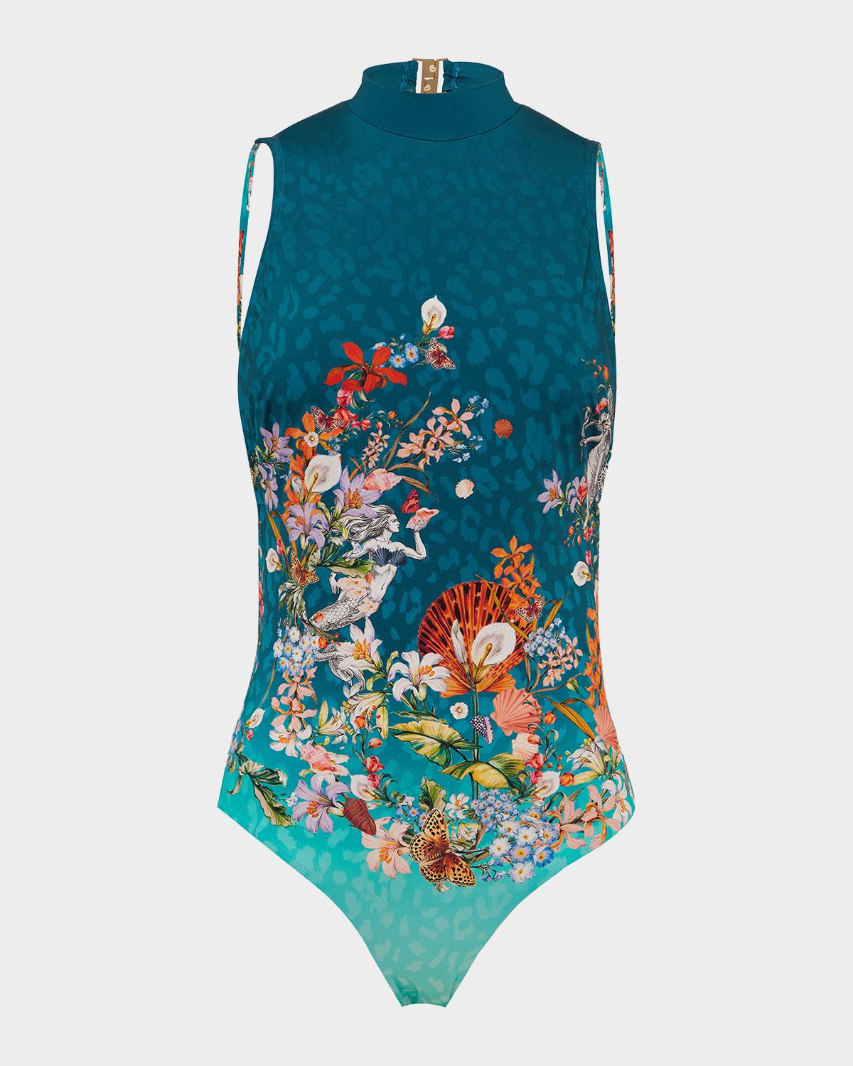 Aqua Blu Australia Adaline High-Neck One-Piece Swimsuit