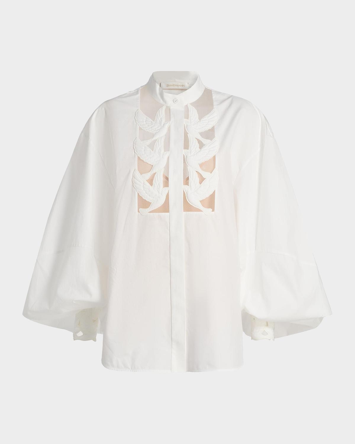 Zimmermann Luna Appliqué Blouse