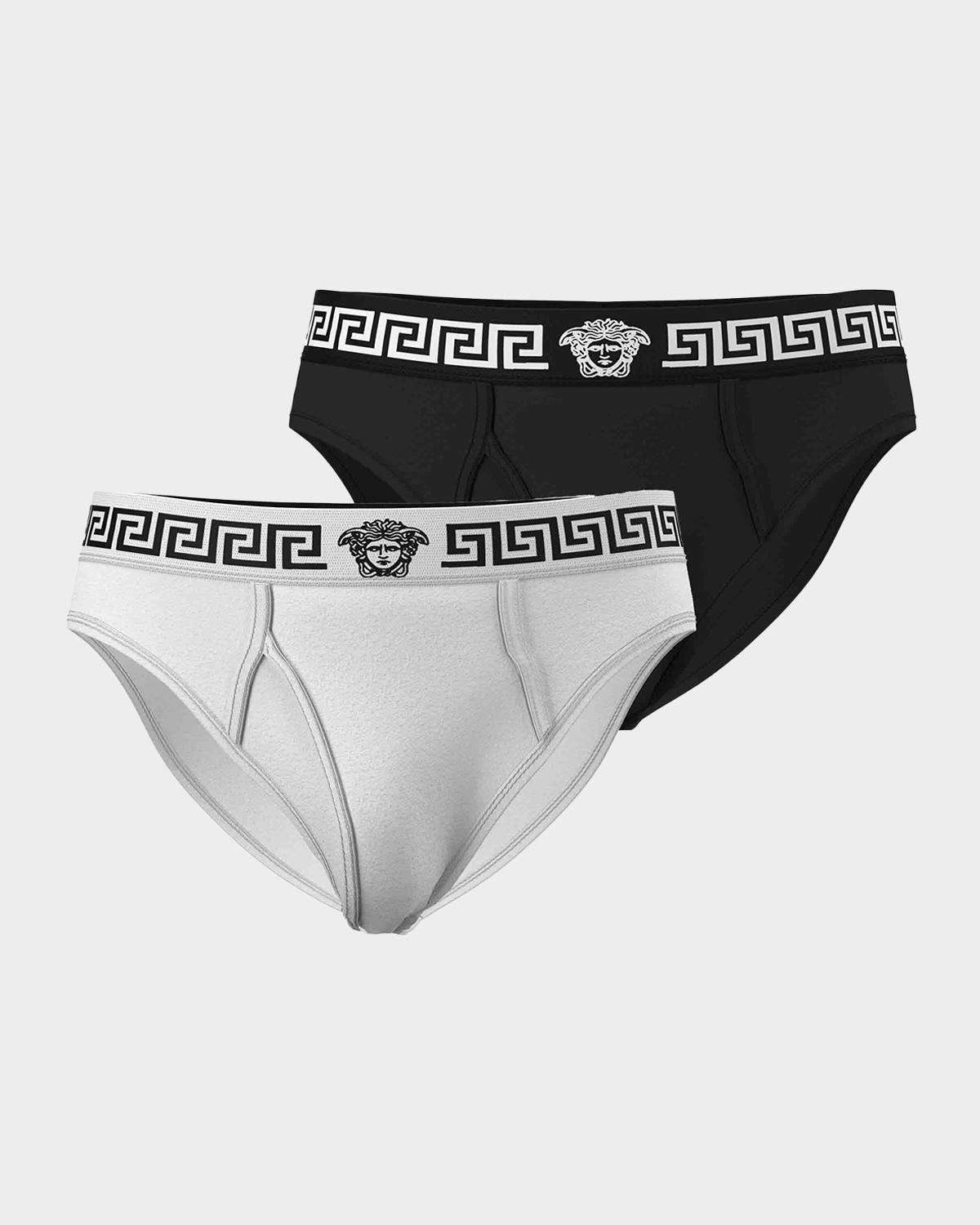 Versace Men's Medusa La Greca 2-Pack Briefs