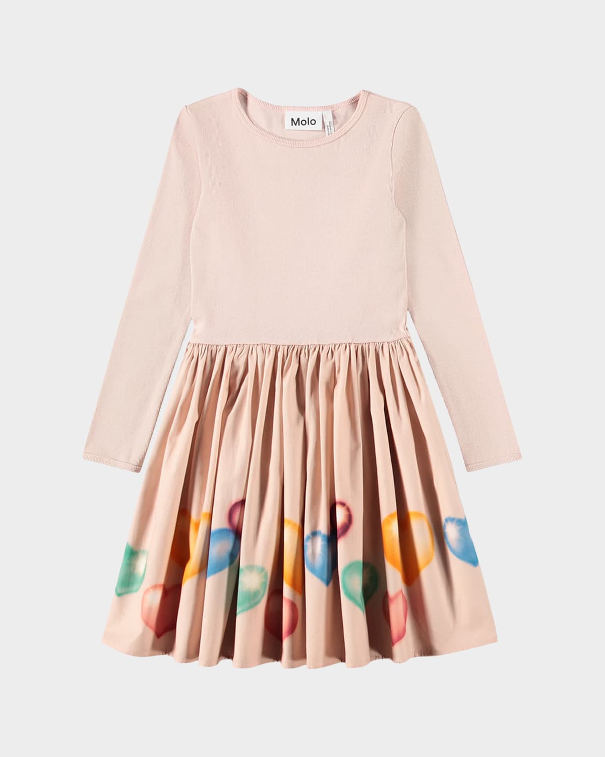 Molo Girl 's Casie Long-Sleeve Organic Cotton Dress, Size 2-6 | Thumbnail 7 Molo Girl 's Casie Long-Sleeve Organic Cotton Dress, Size 2-6 | Thumbnail 7