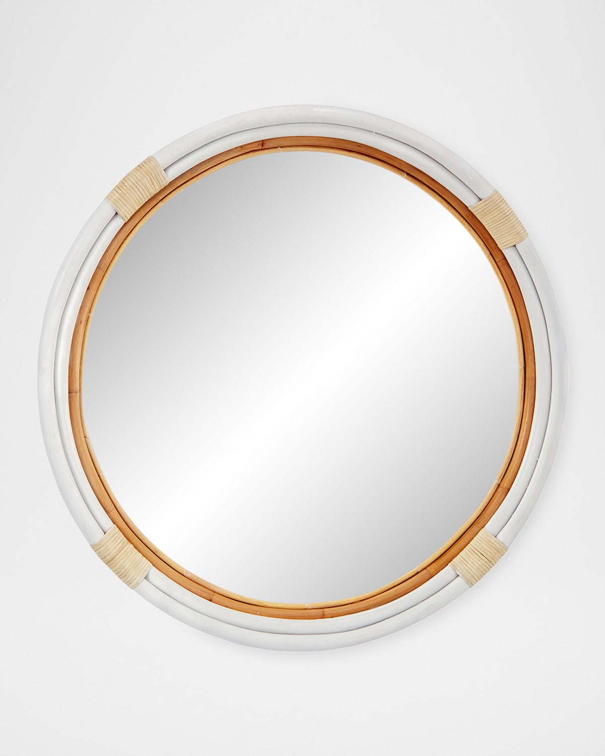 Old World Design Maeve 35" Large Rattan Mirror | Thumbnail 4 Old World Design Maeve 35" Large Rattan Mirror | Thumbnail 4