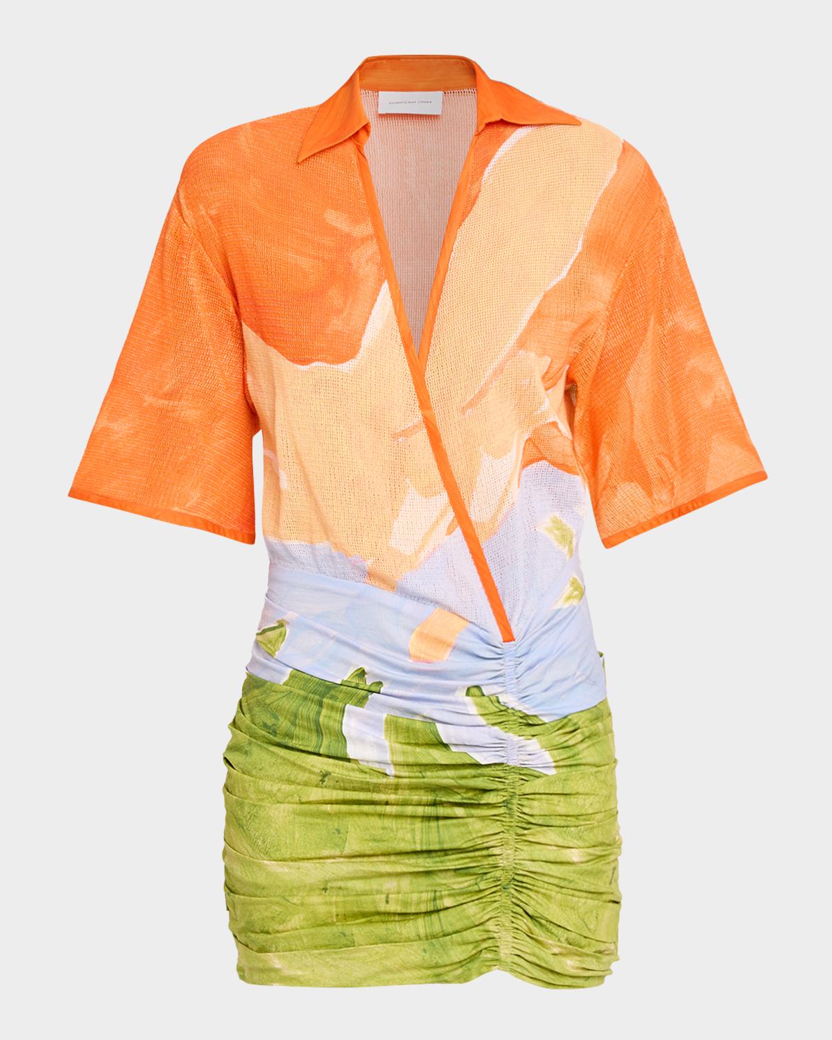 Significant Other Lulu Printed Mini Dress