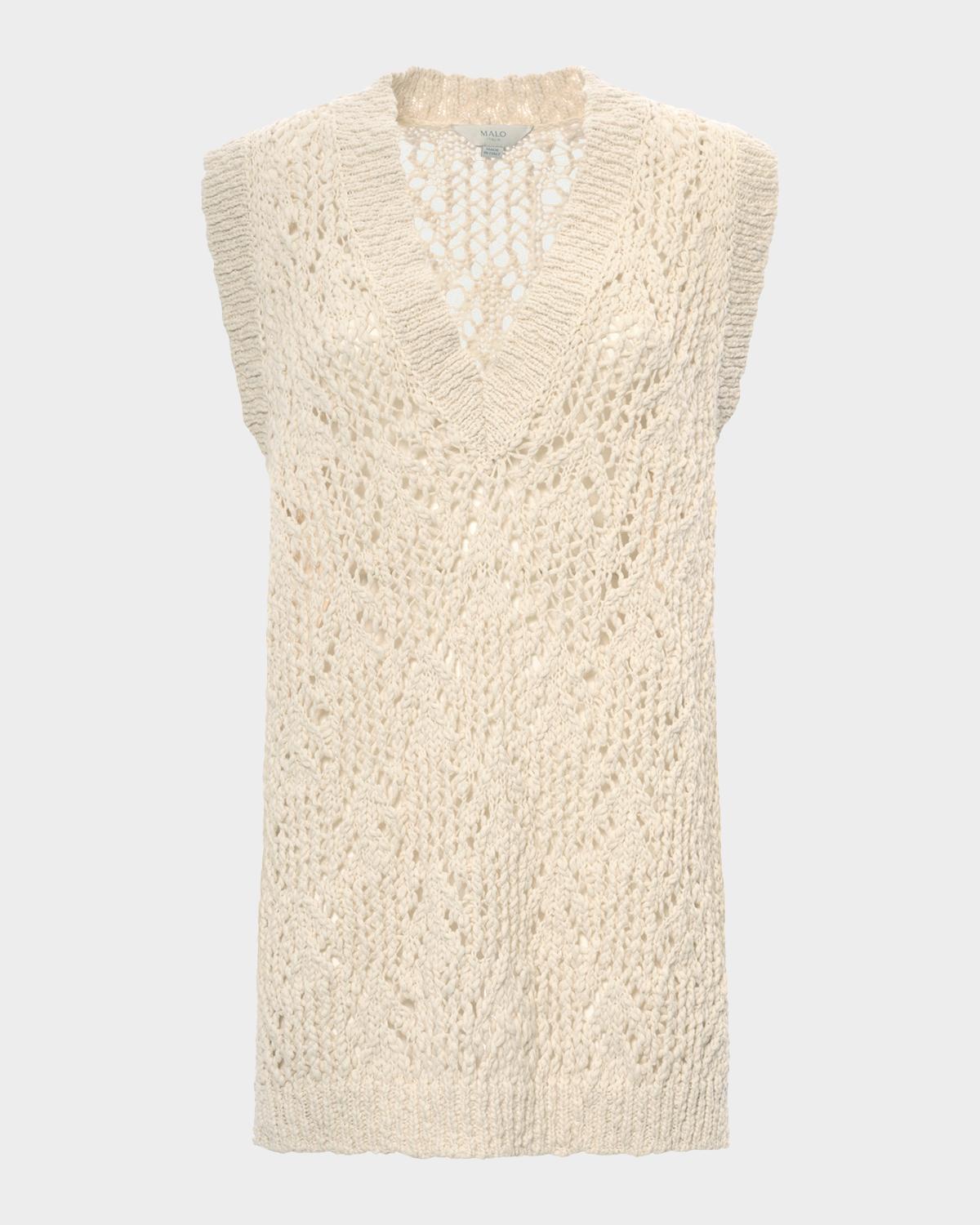 Malo Cotton Flamme Knit Tank Top