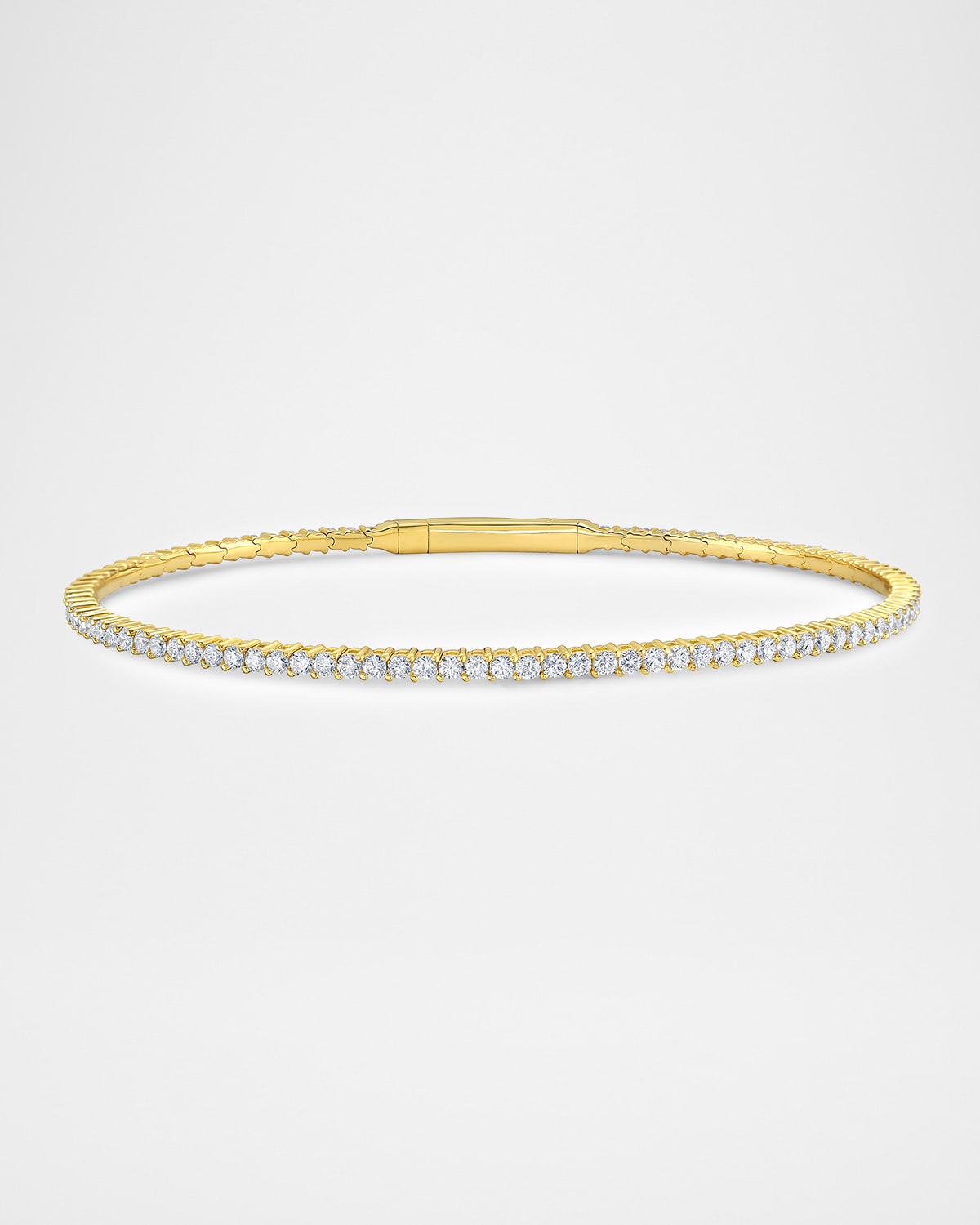 Neiman Marcus Diamonds 18K Yellow Gold Diamond Flex Bangle