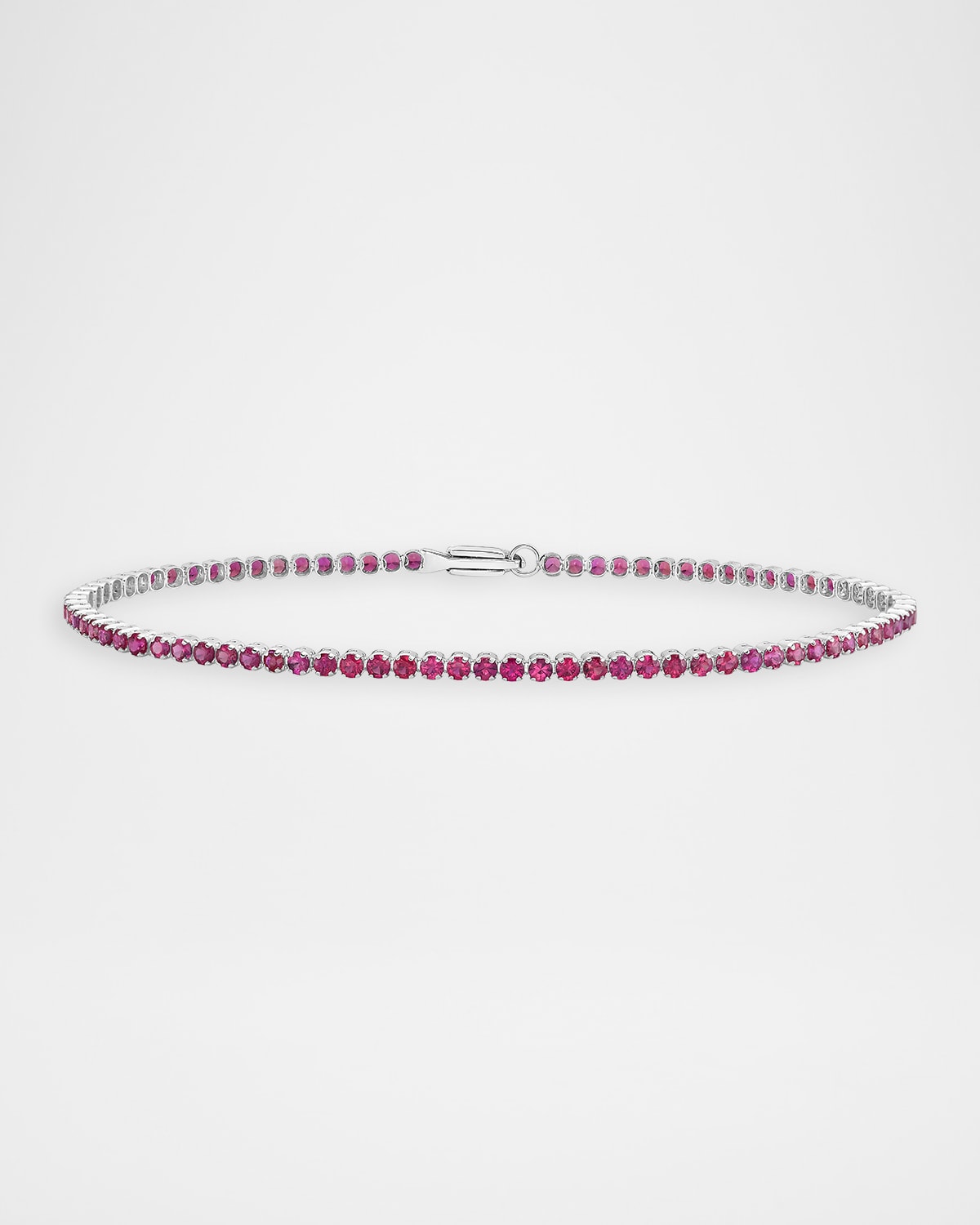 Neiman Marcus Diamonds 18K White Gold Ruby Bracelet