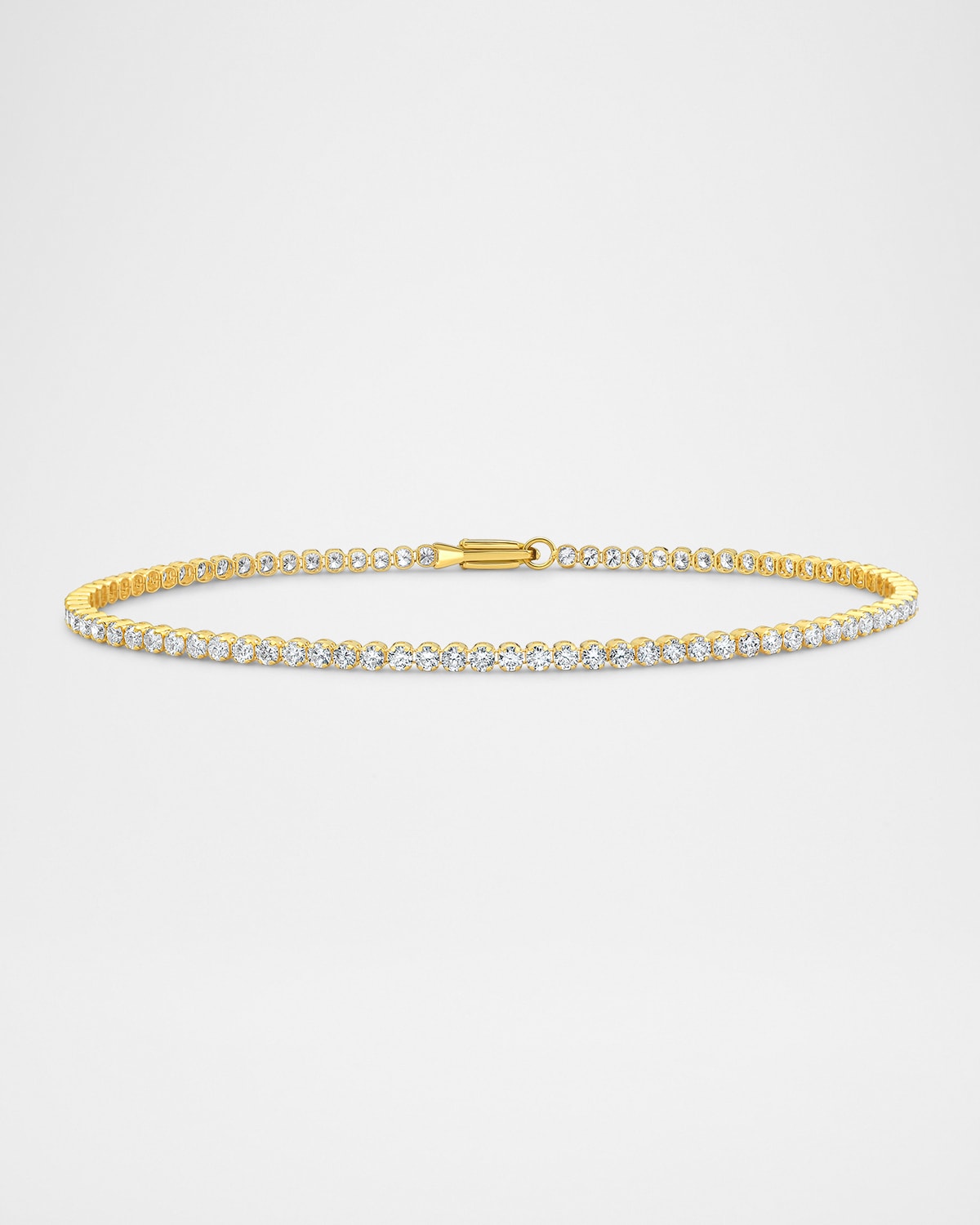 Neiman Marcus Diamonds 18K Yellow Gold Diamond Bracelet, 2.0tcw, 7"L