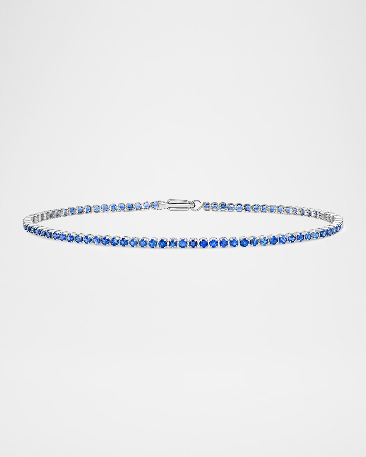 Neiman Marcus Diamonds 18K White Gold Blue Sapphire Bracelet