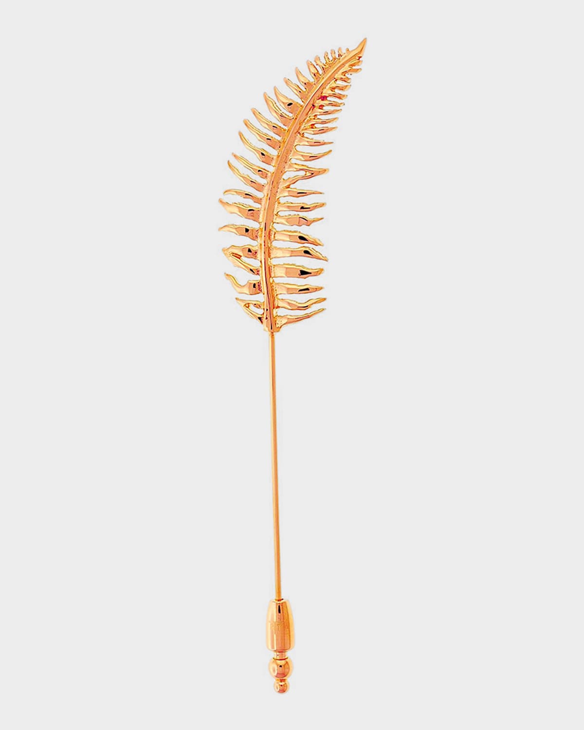 Tateossian Men 's Rose Gold-Tone Fern Lapel Pin