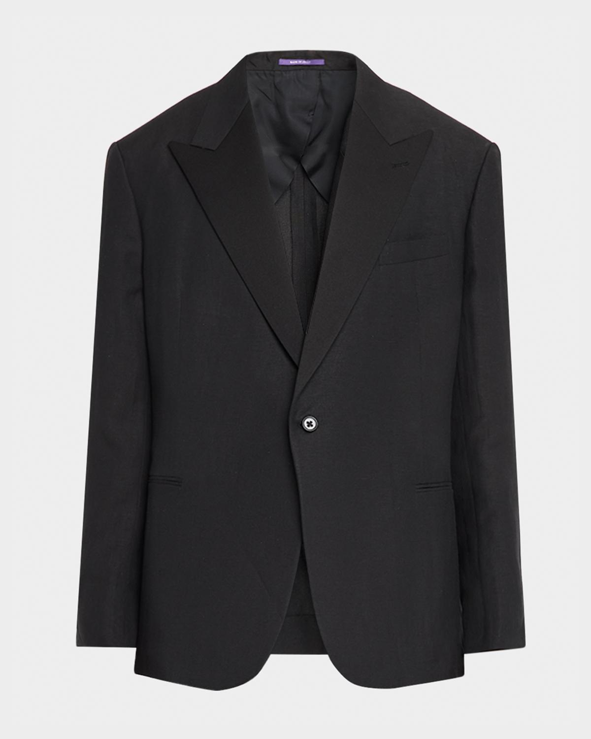Men & apos;s Kent Hand-Tailored Silk-Linen Tuxedo