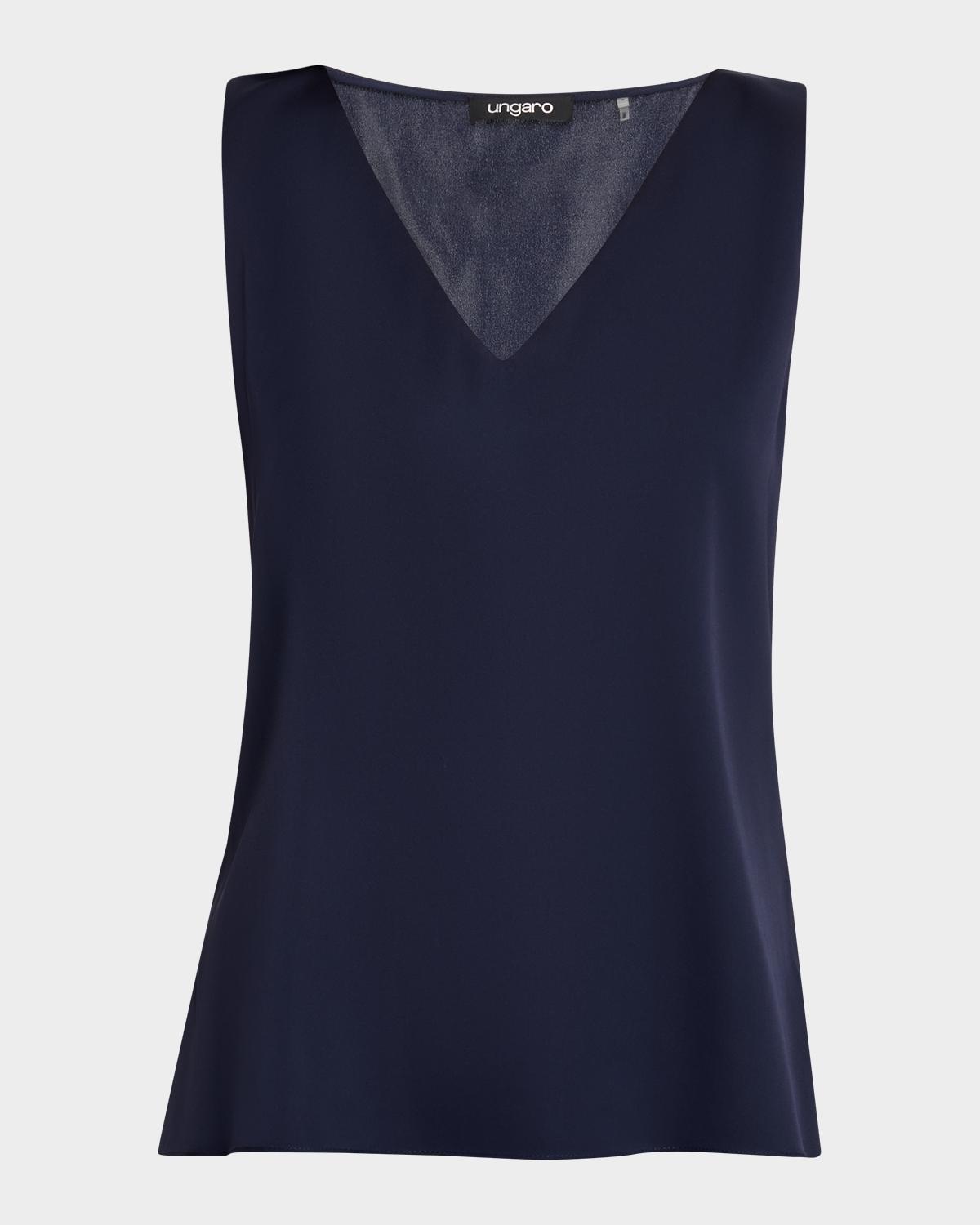Ungaro Aliza Sleeveless Satin Blouse