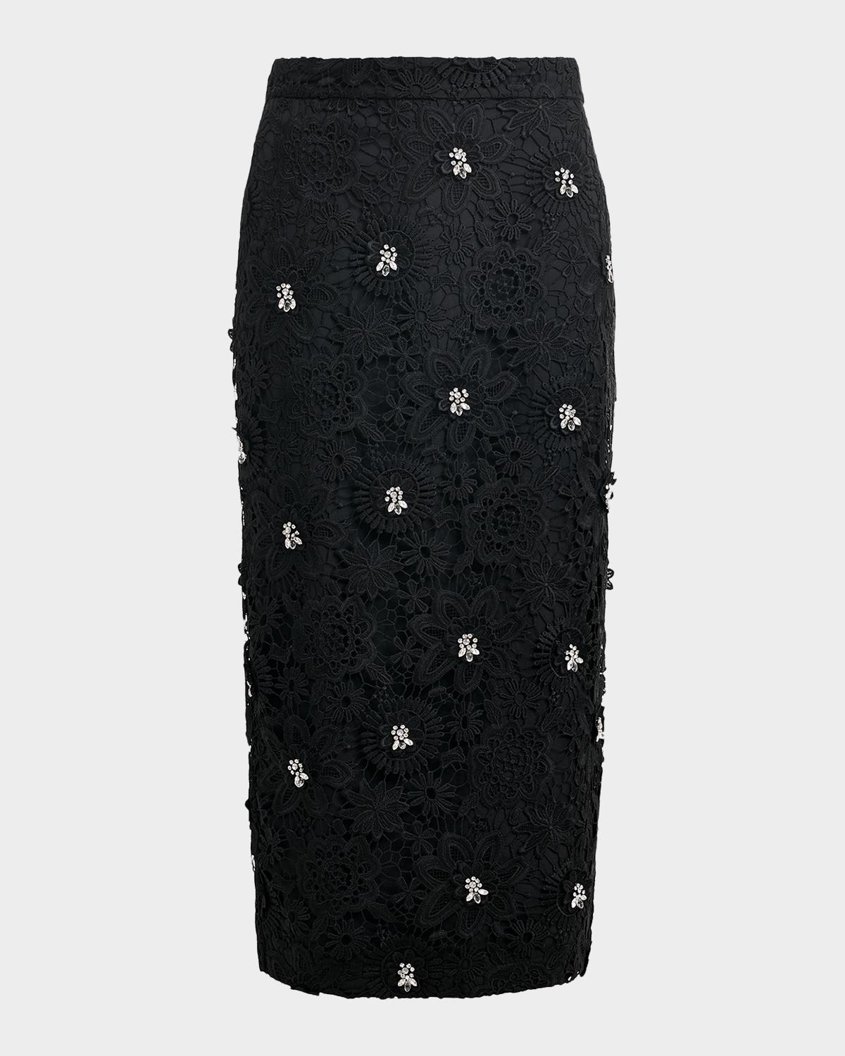 Essentiel Antwerp Jourget Floral Lace Pencil Skirt