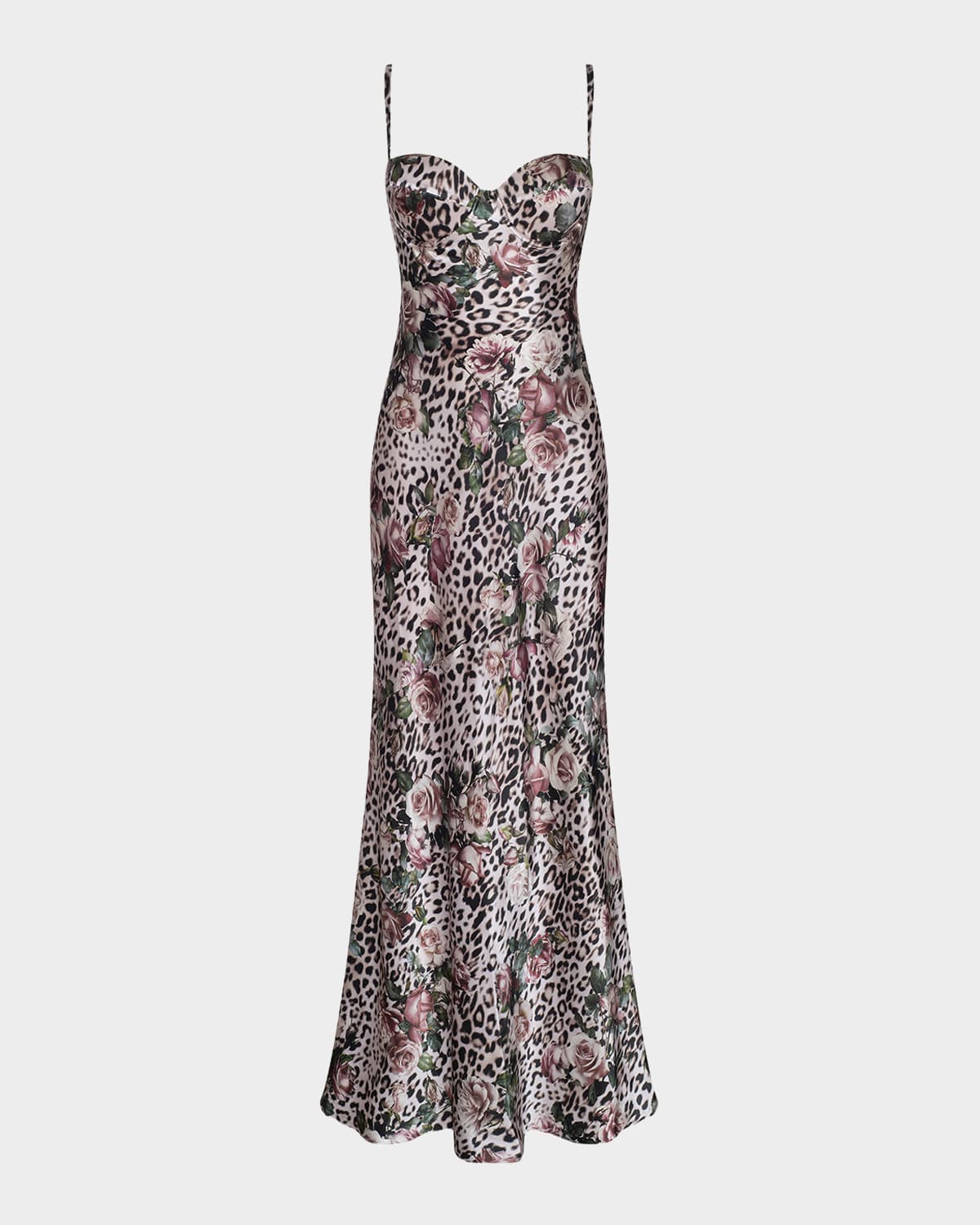 L & Apos;agence Sayla Bias-cut Silk Gown In Multi