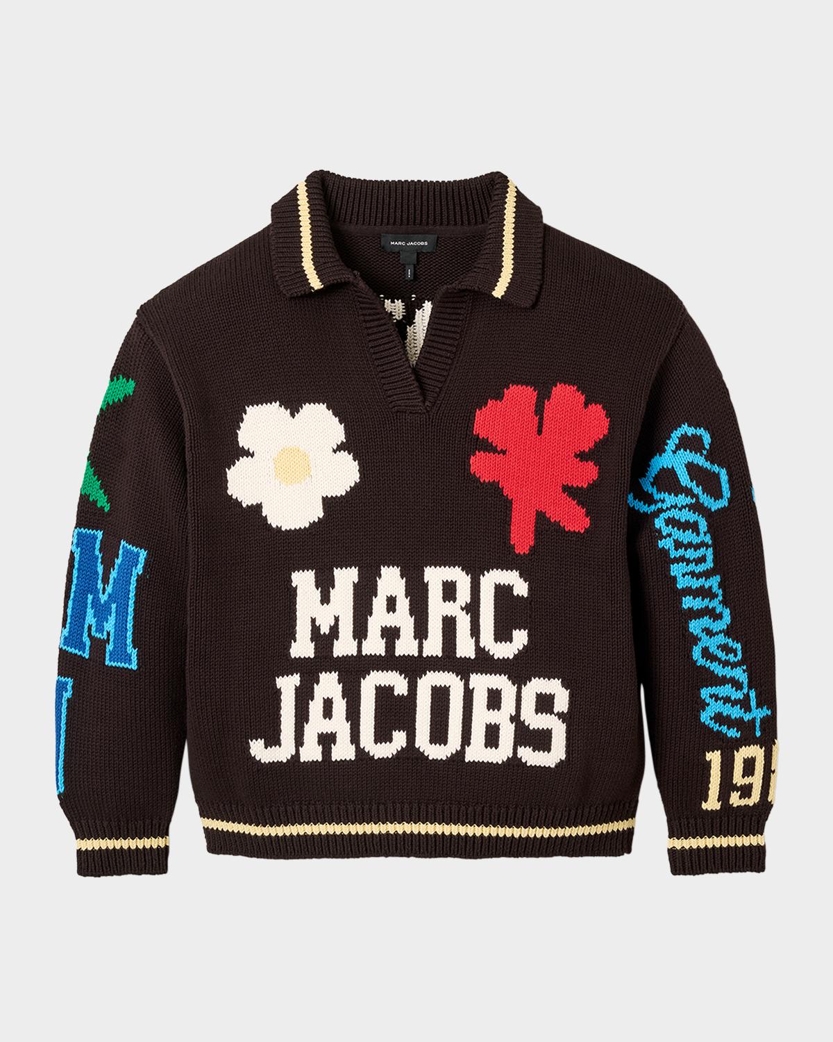 Marc Jacobs Varsity Knit Polo Sweater