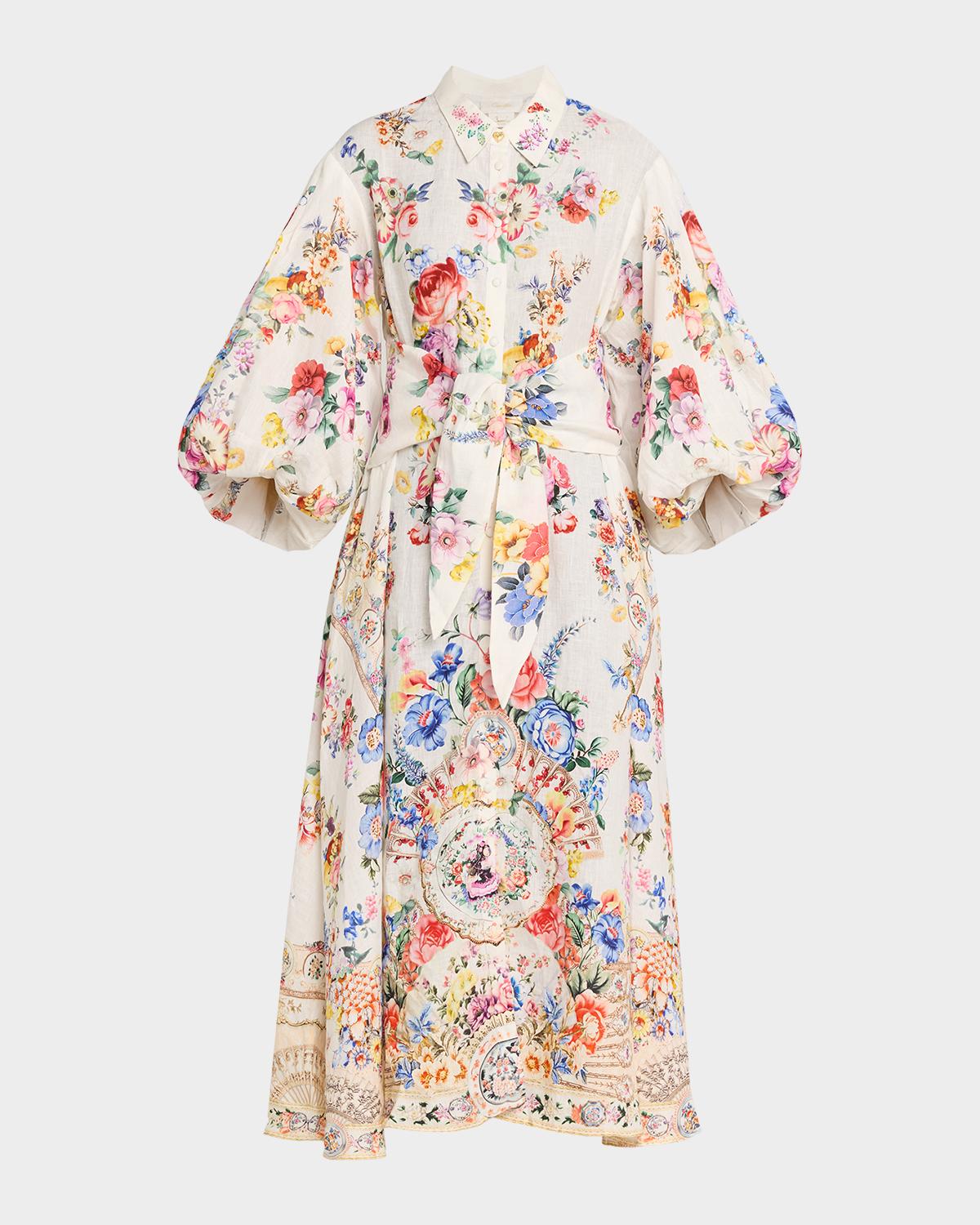 Camilla I Left My Heart in Granada Shirtdress with Bubble Sleeves
