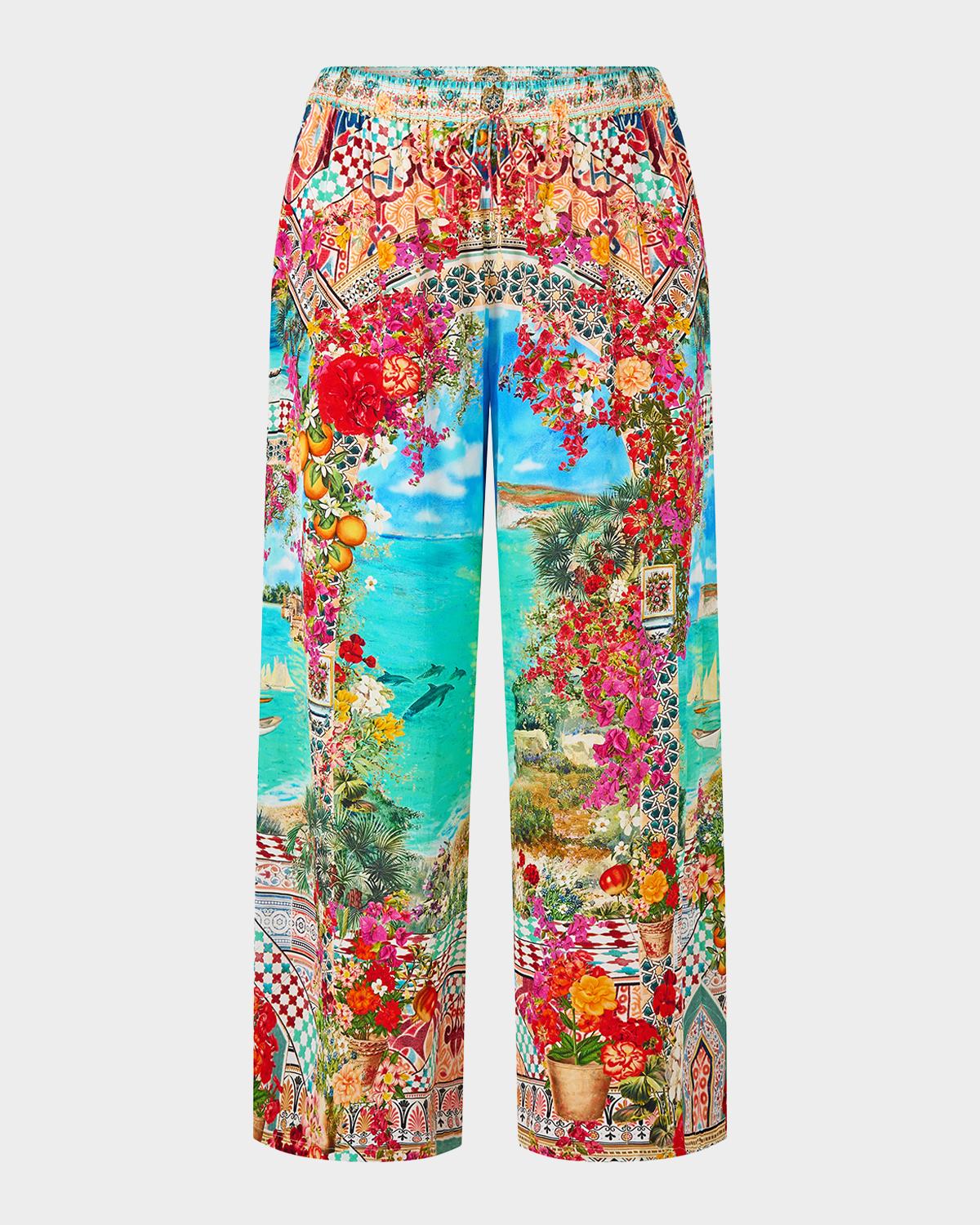 Camilla Meet Me in Mallorca Straight-Leg Pants
