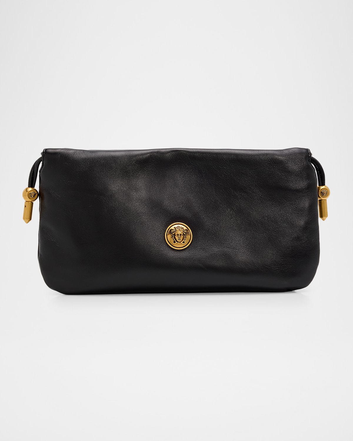 Versace Medusa Lambskin Leather Clutch Bag In Multi