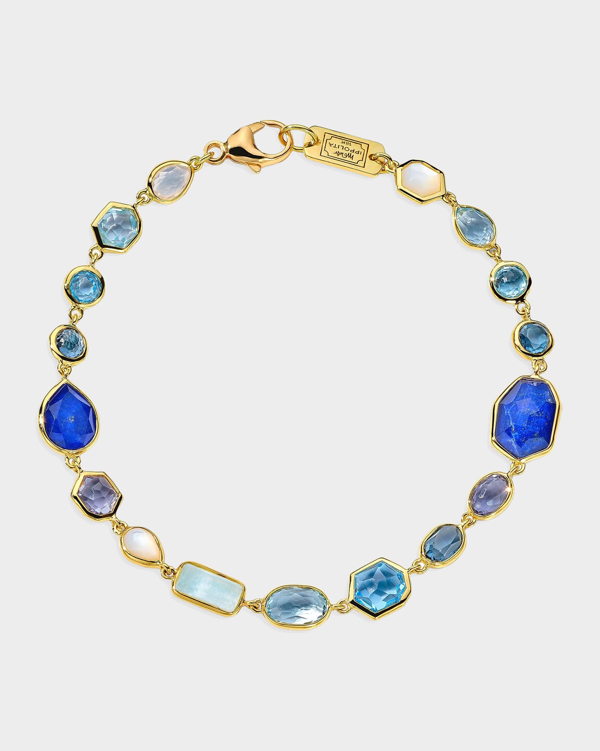 Ippolita 18K Rock Candy Mixed-Cut Gemstone Bezel Bracelet