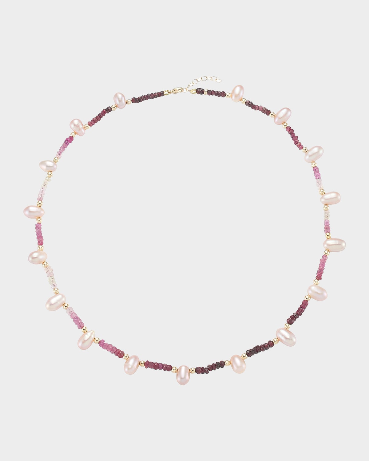JIA JIA Arizona 14K Gold, Pearl & Ombré Ruby Long Necklace