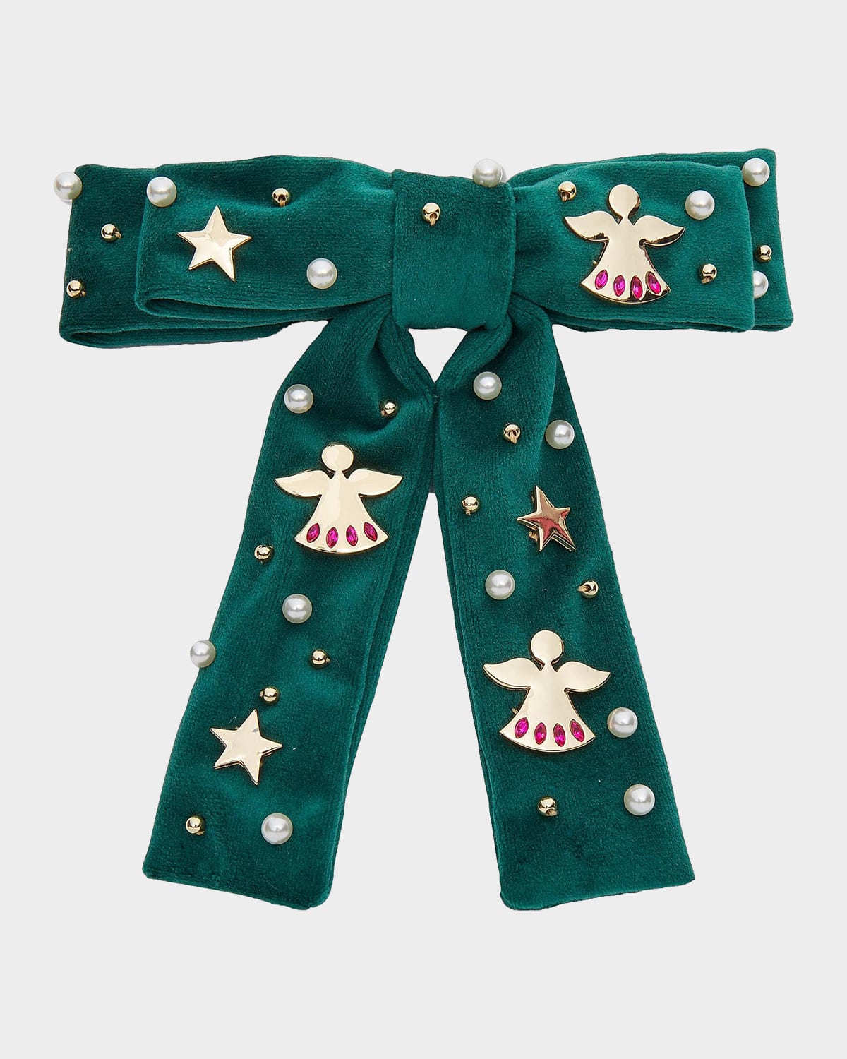 Lele Sadoughi Antoinette Angel Bell Bow Barrette | Thumbnail 4