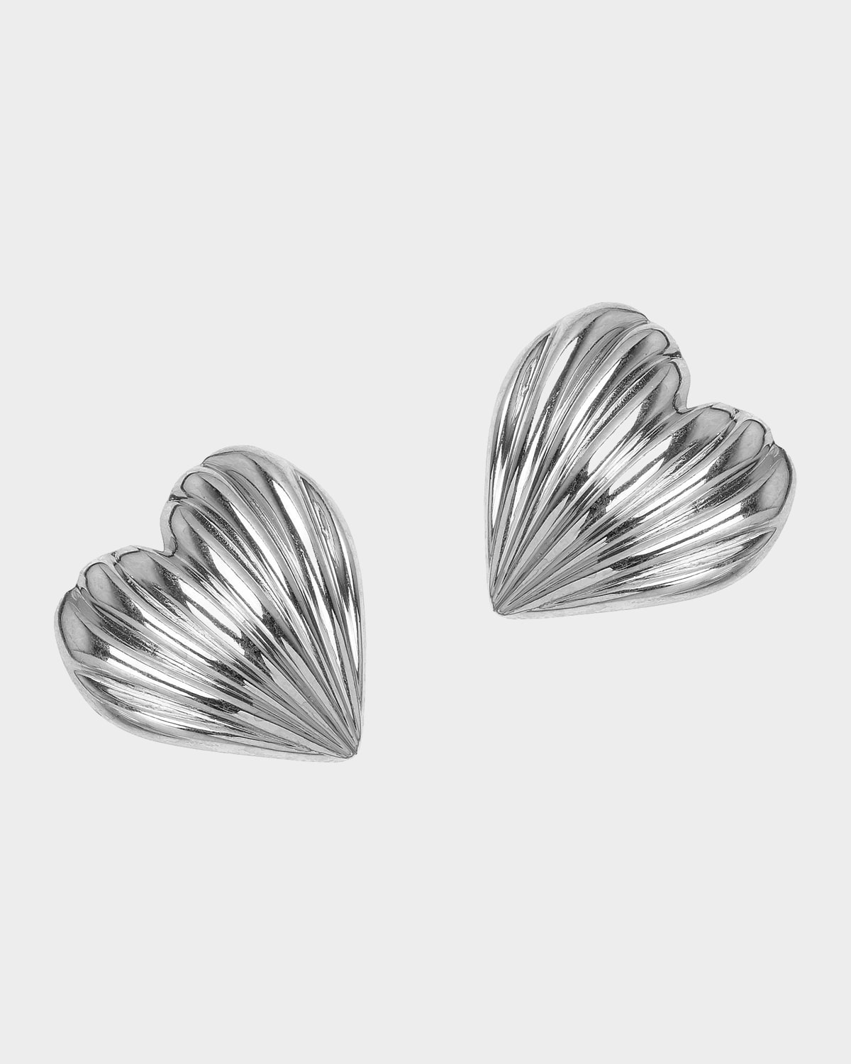Jennifer Behr Libi 18K-Gold-Plated or Silvertone Heart Stud Earrings
