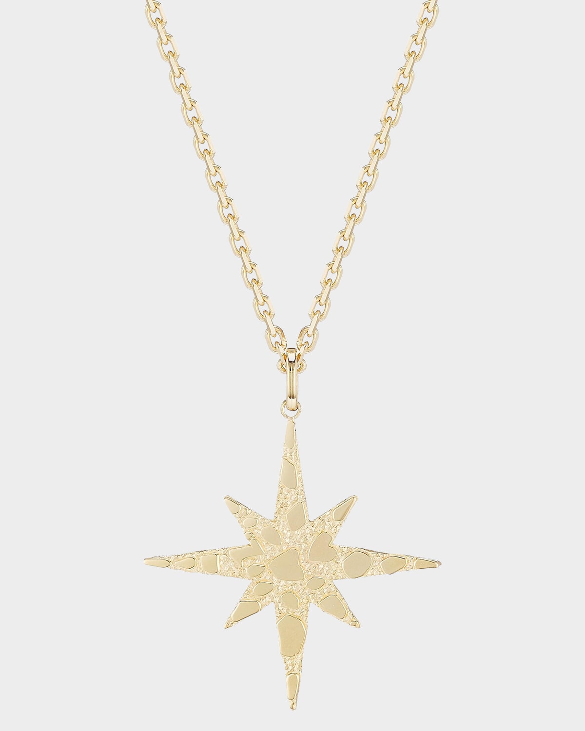 Sydney Evan 14K Gold Large Starburst Pendant Necklace