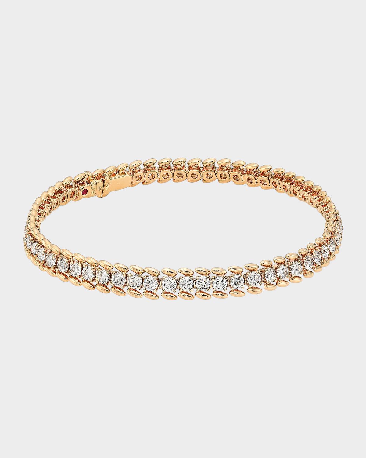 Line 18K Rose Gold & 4.28 TCW Diamond Bracelet