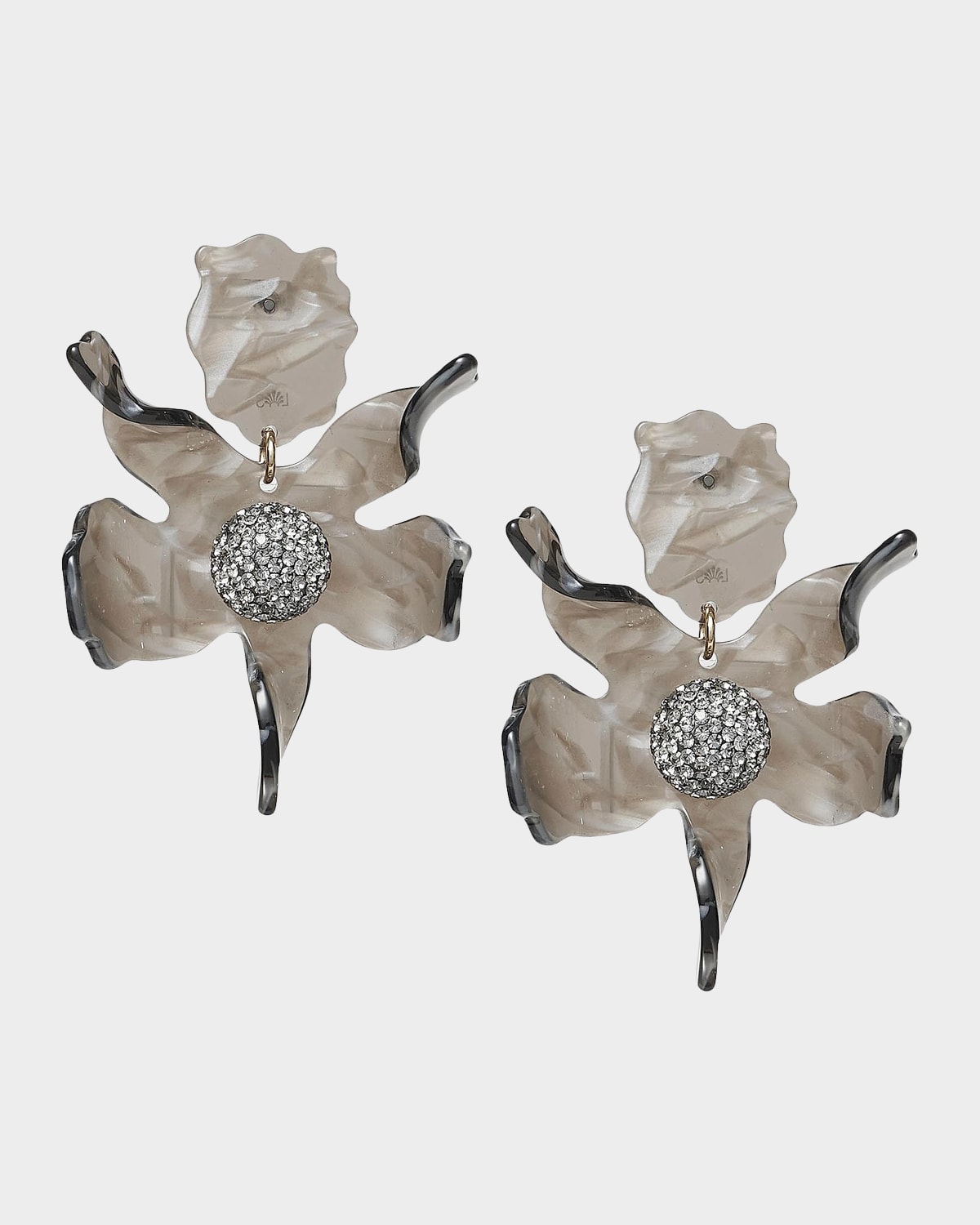 Lele Sadoughi Crystal Lily Earrings, Abalone