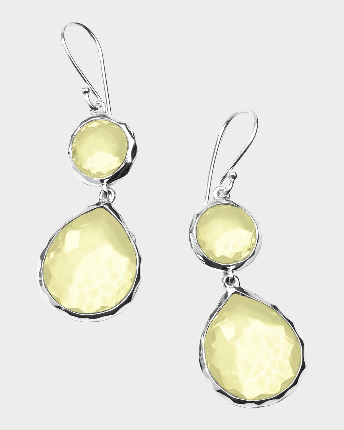 Ippolita Rock Candy Sterling Silver & Lemon Citrine Double-Drop Earrings