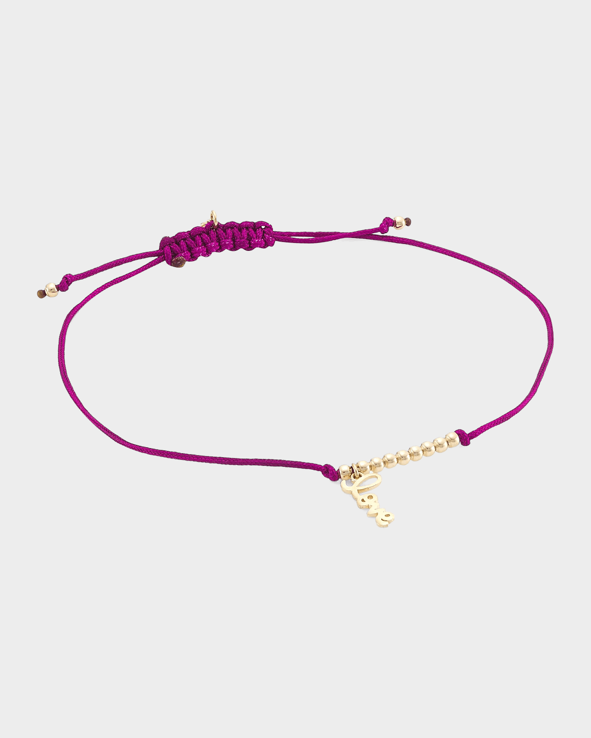 Sydney Evan Pure Love Script On Raspberry Cord
