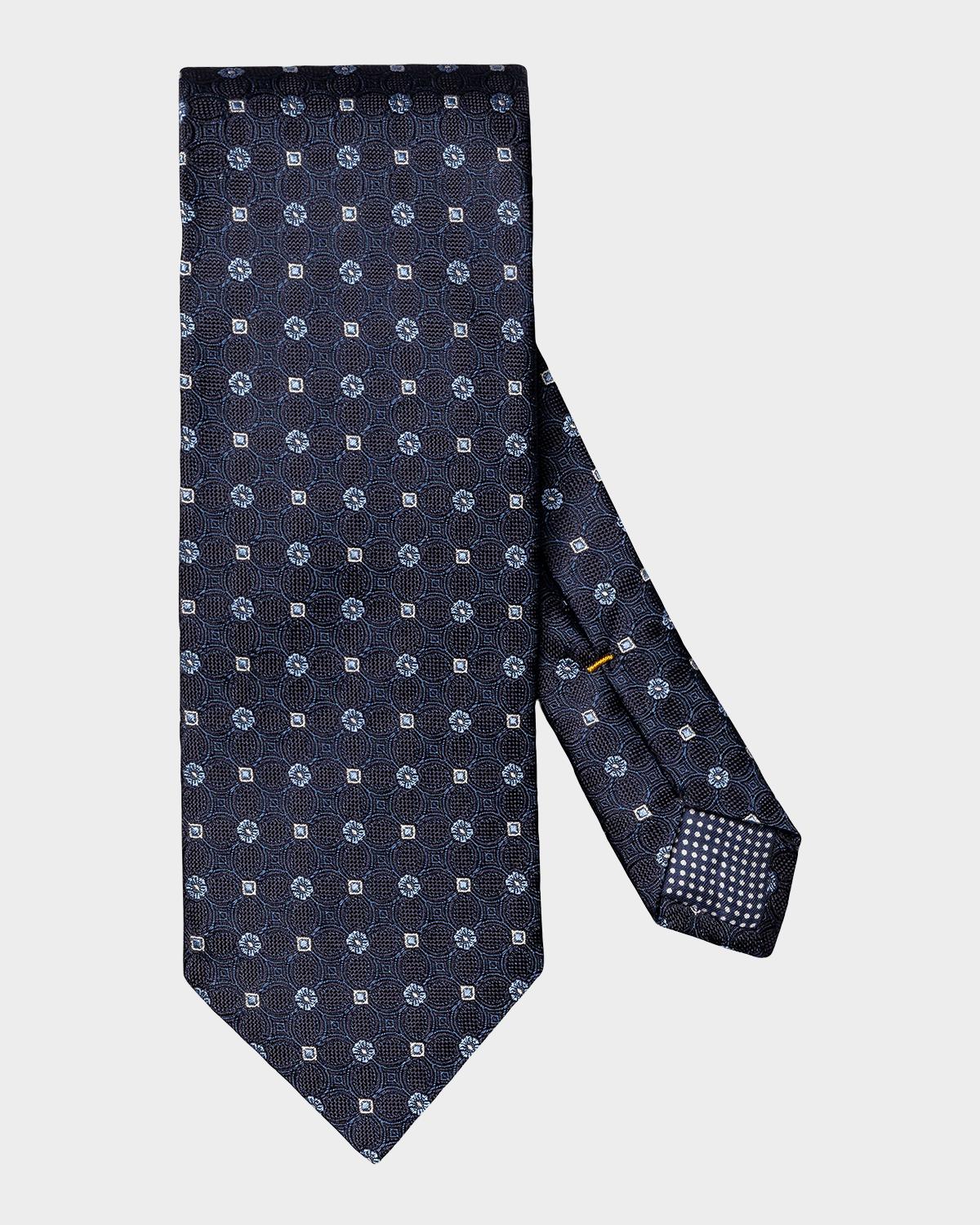 Eton Men's Floral-Medallion Silk Jacquard Tie