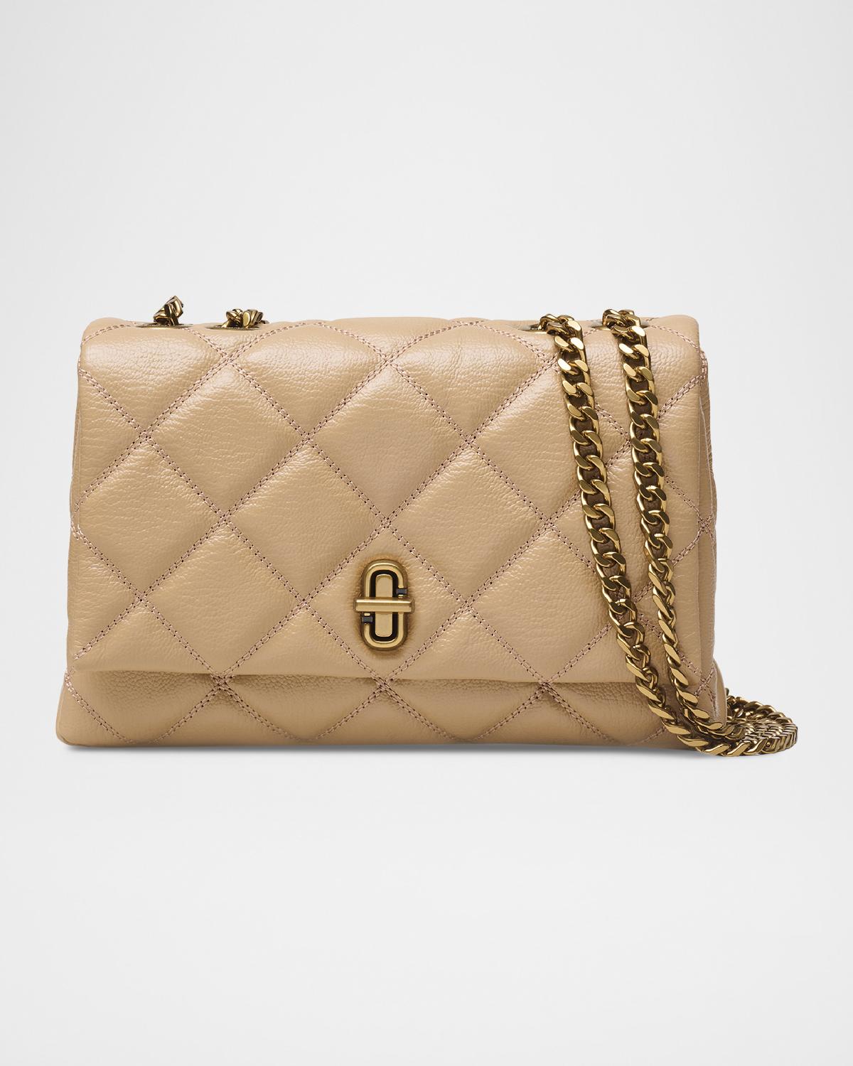 The Quilted Leather Slim Dual Convertible Shoulder Bag