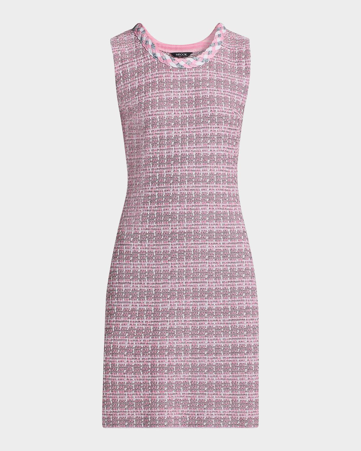 Misook Tweed Knit Sheath Minidress
