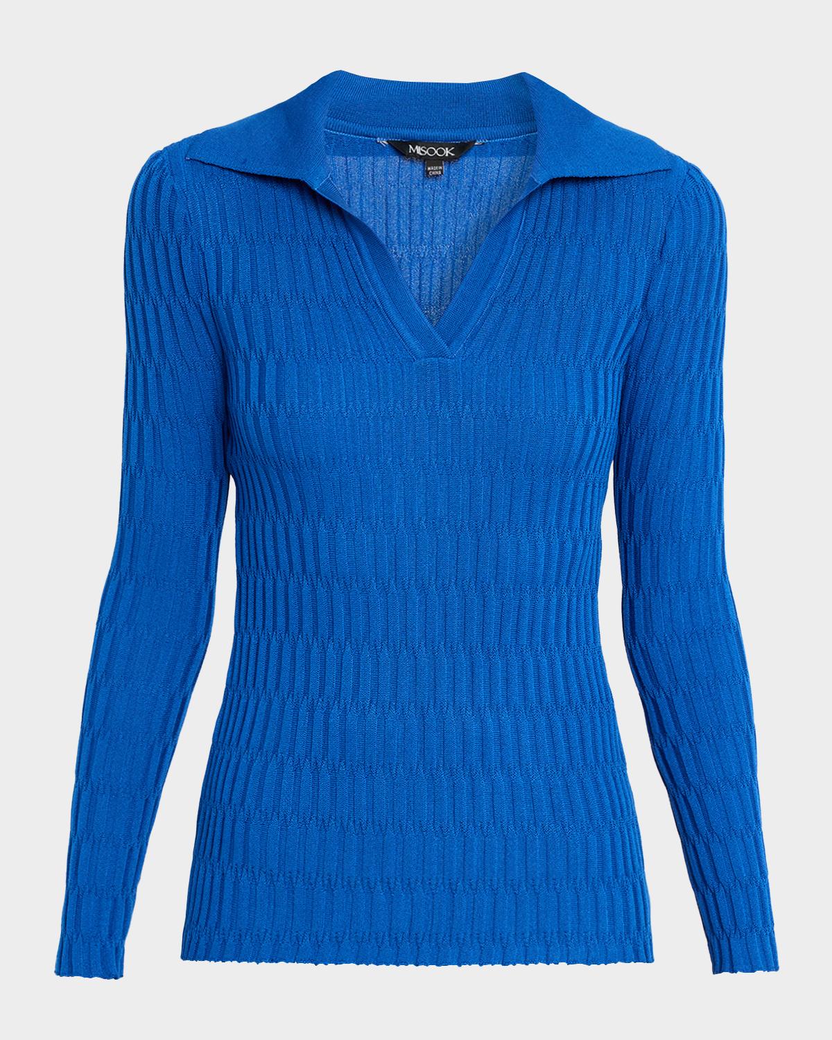 Misook Raised Geometric Soft Knit Tunic