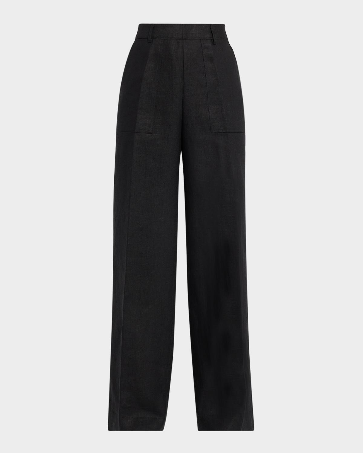 Libertine Heavy Linen Straight-Leg Sailor Pants